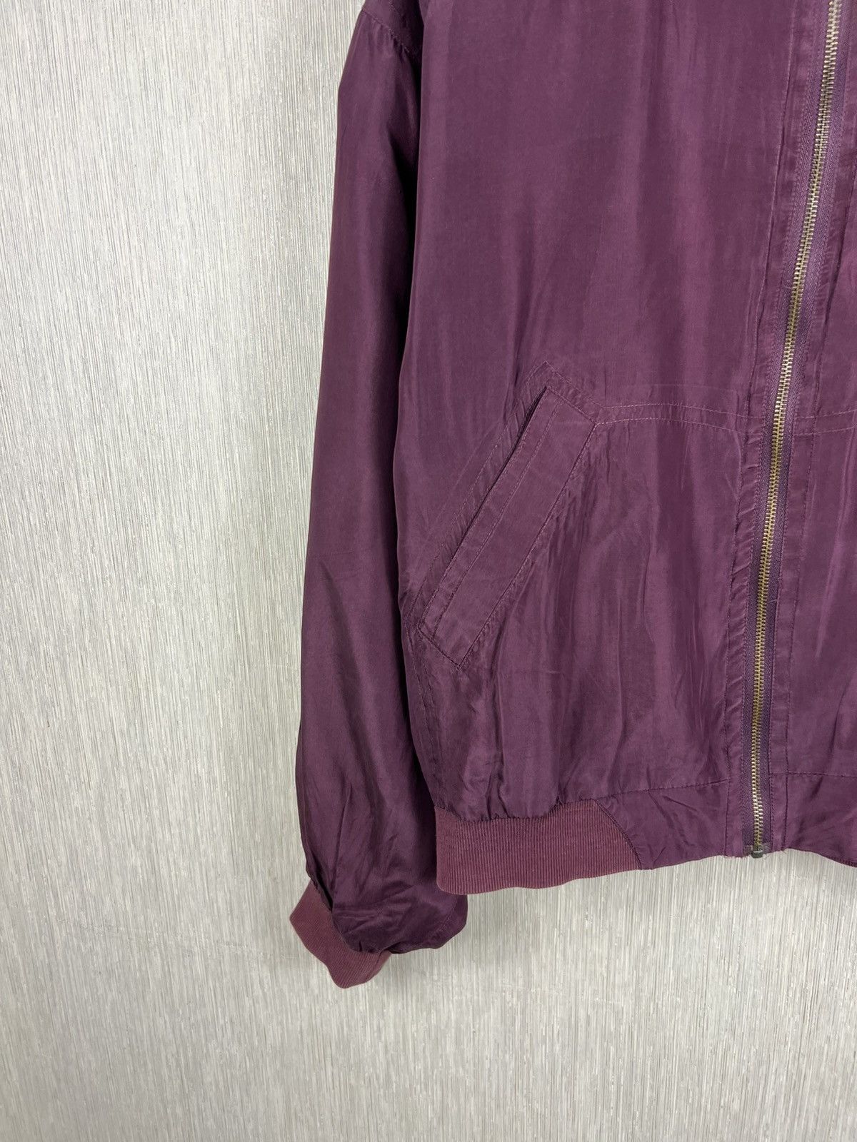 Japanese Brand Vintage 90s Van Zon 100% silk bomber zip jacket y2k japanese Size US M / EU 48-50 / 2 - 6 Thumbnail