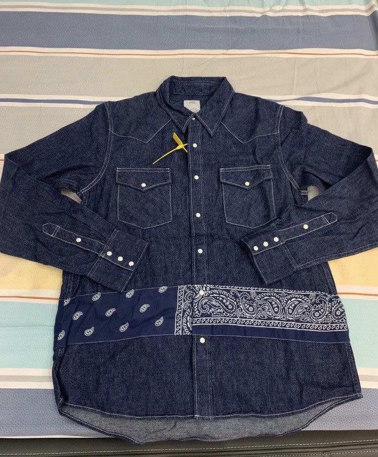 Visvim Visvim Ss Bandana Border Shirt One Wash | Grailed