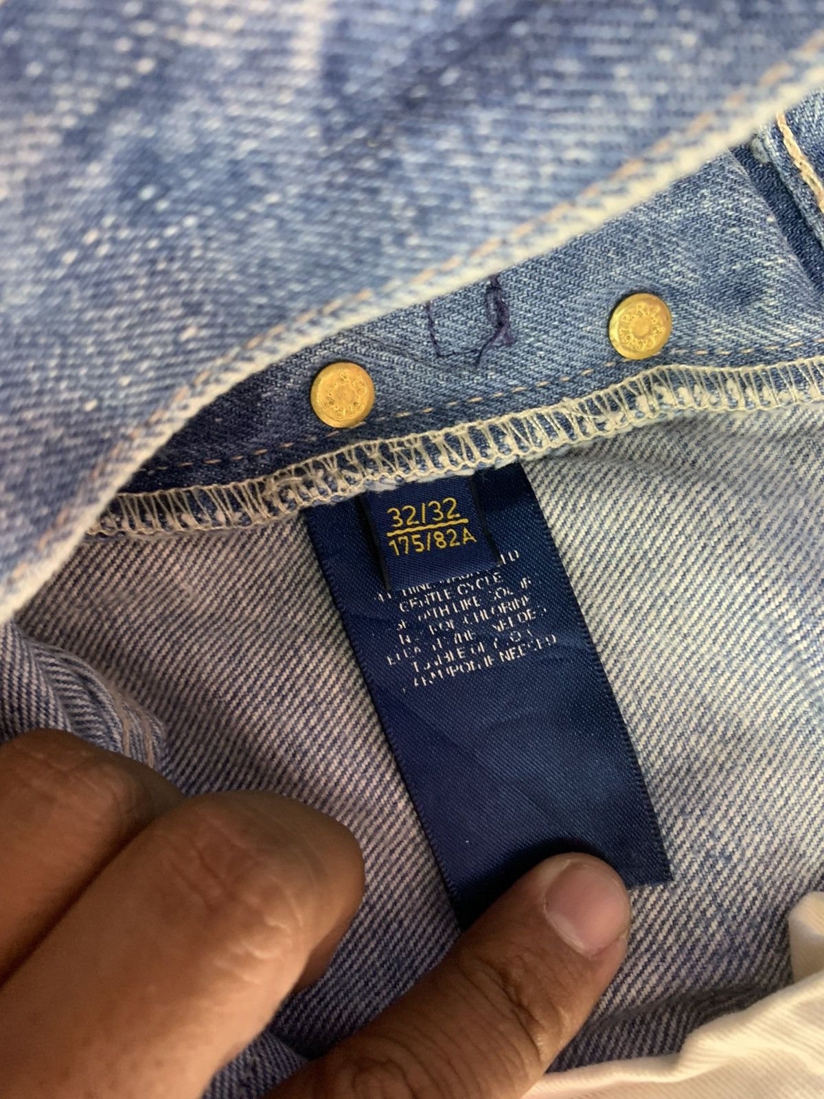 Polo Ralph Lauren VINTAGE 90’S POLO RALPH LAUREN PAINTER JEANS VARICK SLIM Size US 33 - 12 Thumbnail