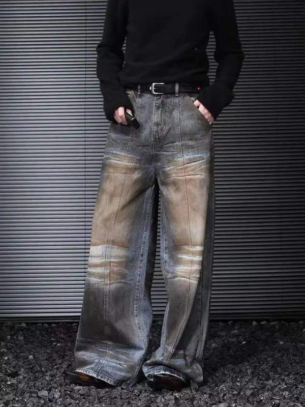 Japanese Brand VIBE Heavy wasteland distressed washed baggy jeans Size US 30 / EU 46 - 7 Thumbnail