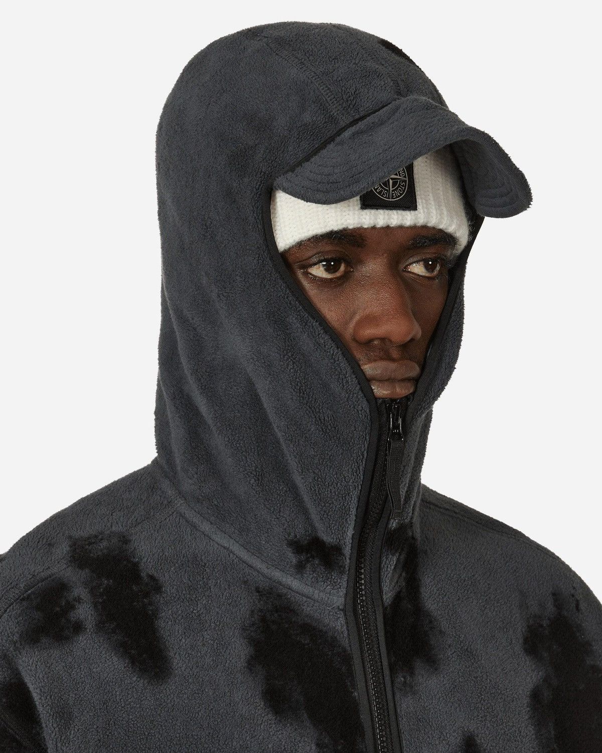 Stone Island Stone Island Hand Coloring Fleece Zip Hoodie Sniper Mask Size US L / EU 52-54 / 3 - 9 Thumbnail