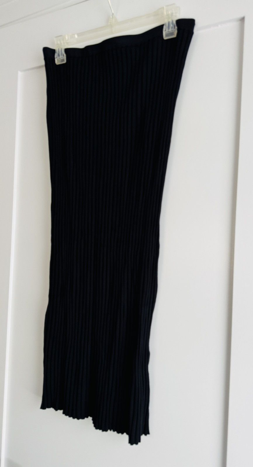 Toteme Toteme NWOT black ribbed Murano knit slip midi skirt size M Size 30" / US 8 / IT 44 - 4 Thumbnail
