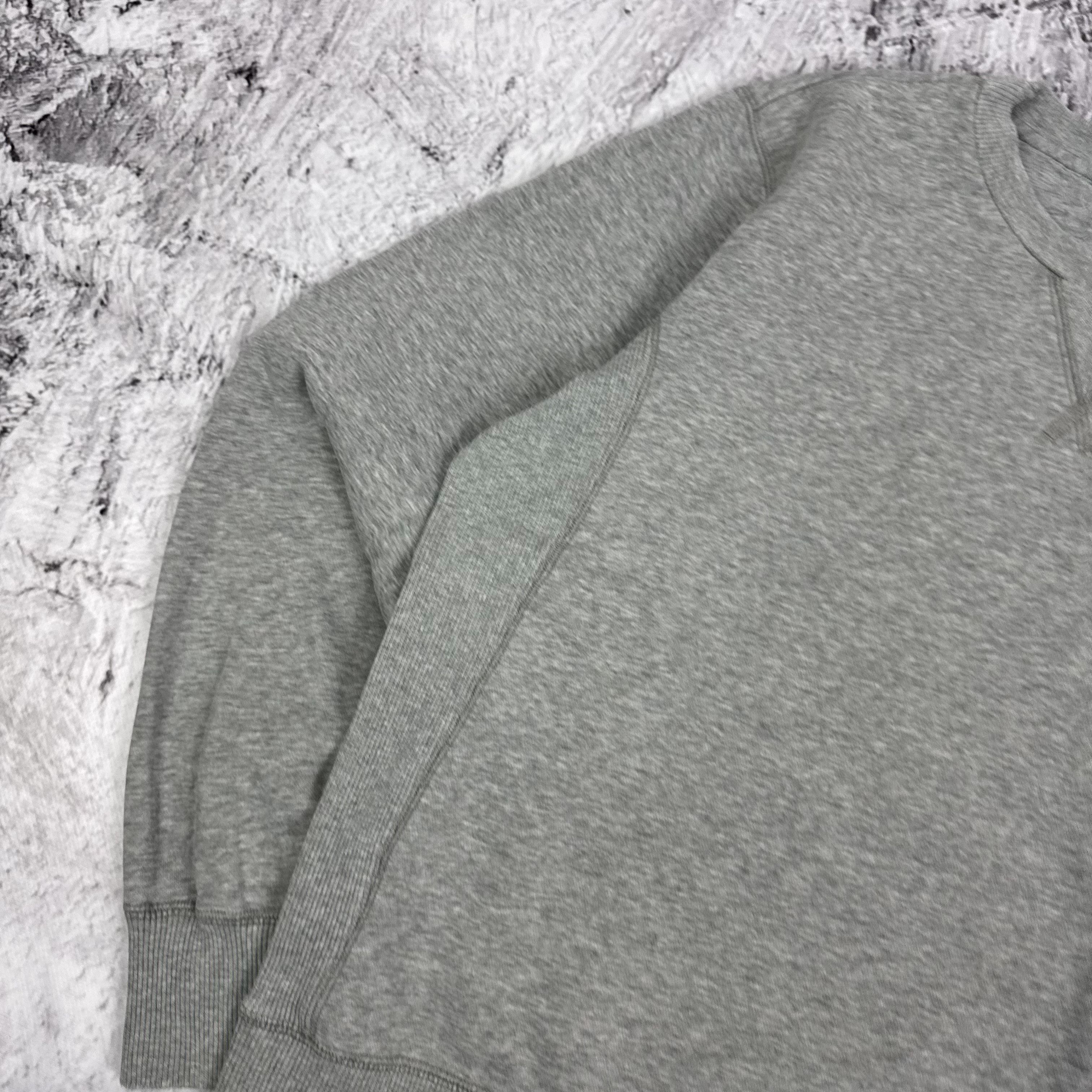 Nike Nike Men's Heather Gray Cotton Swoosh Pullover Sweatshirt S Size US S / EU 44-46 / 1 - 5 Thumbnail