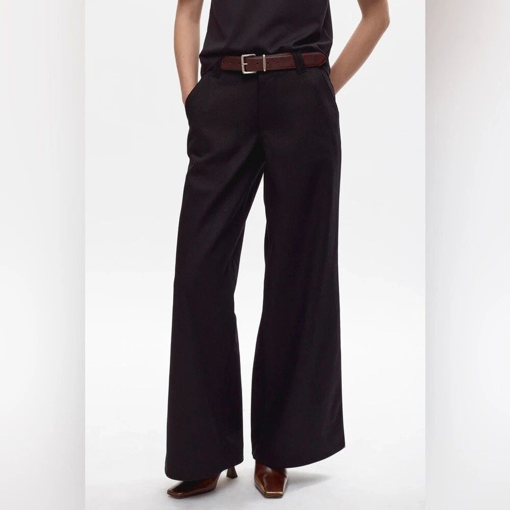 Kotn Kotn Black Flared Radio Trouser Size 28" / US 6 / IT 42 - 2 Thumbnail