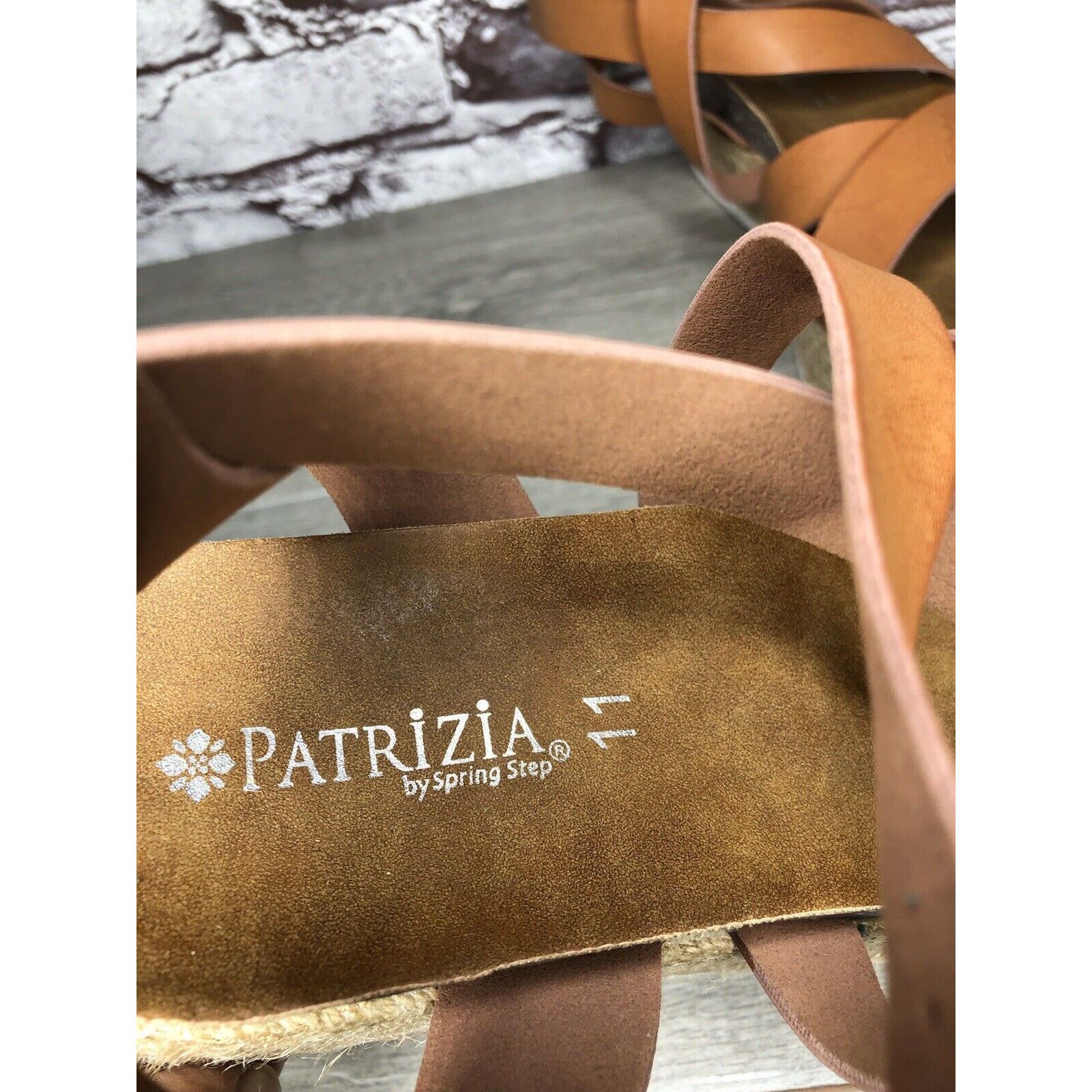 Other Patrizia Spring Step Renae Brown Leather Espadrilles Platfor Size US 11 / IT 41 - 17 Thumbnail