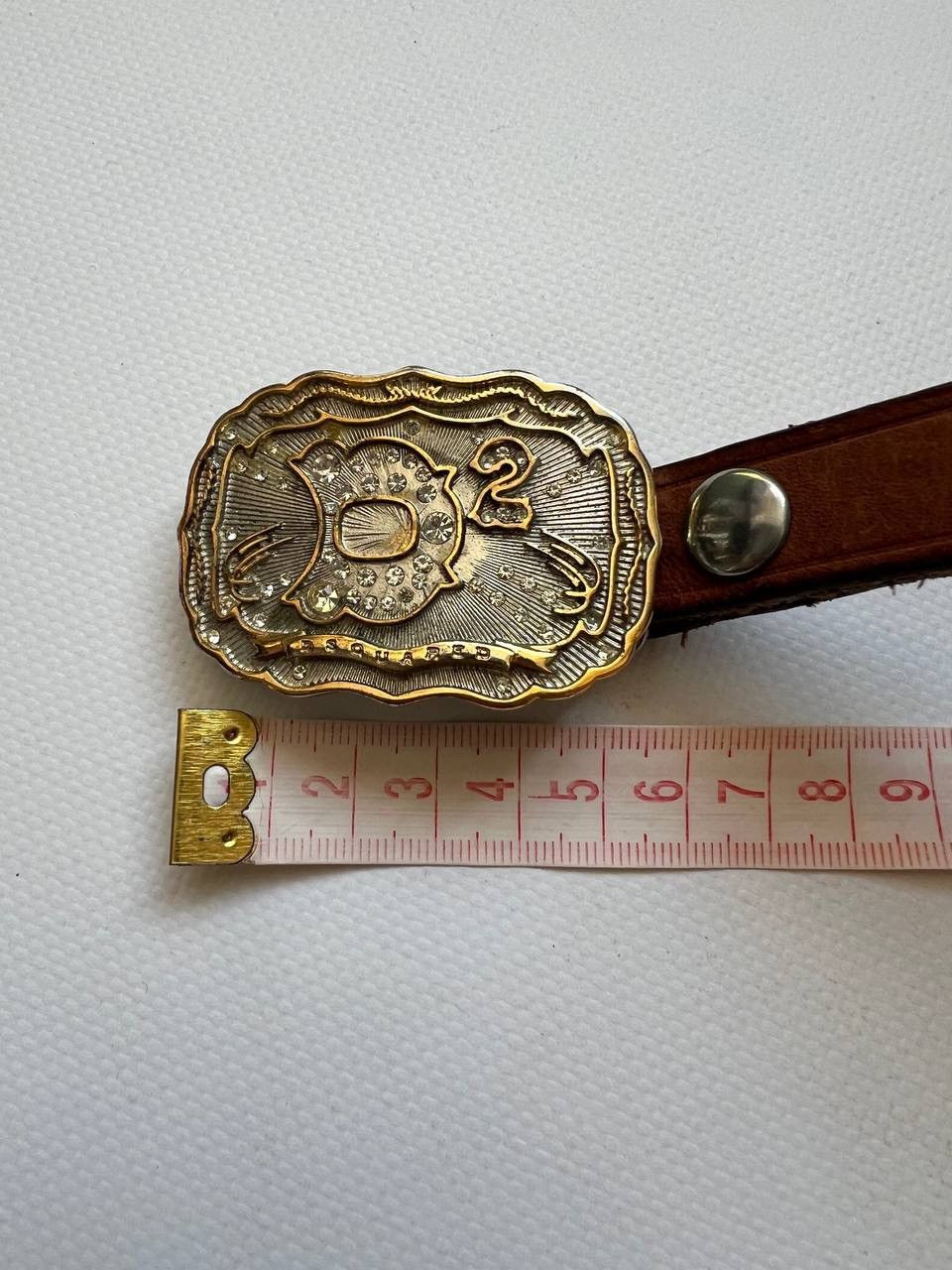 Dsquared2 Vintage Dsquared2 rhinestones leather belt buckle Dsquared Size ONE SIZE - 9 Thumbnail