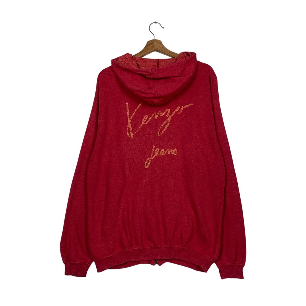 Kenzo Vintage 90’s KENZO JEANS Big Logo Zipper Hoodies #2407-C108 Size US M / EU 48-50 / 2 - 1 Thumbnail