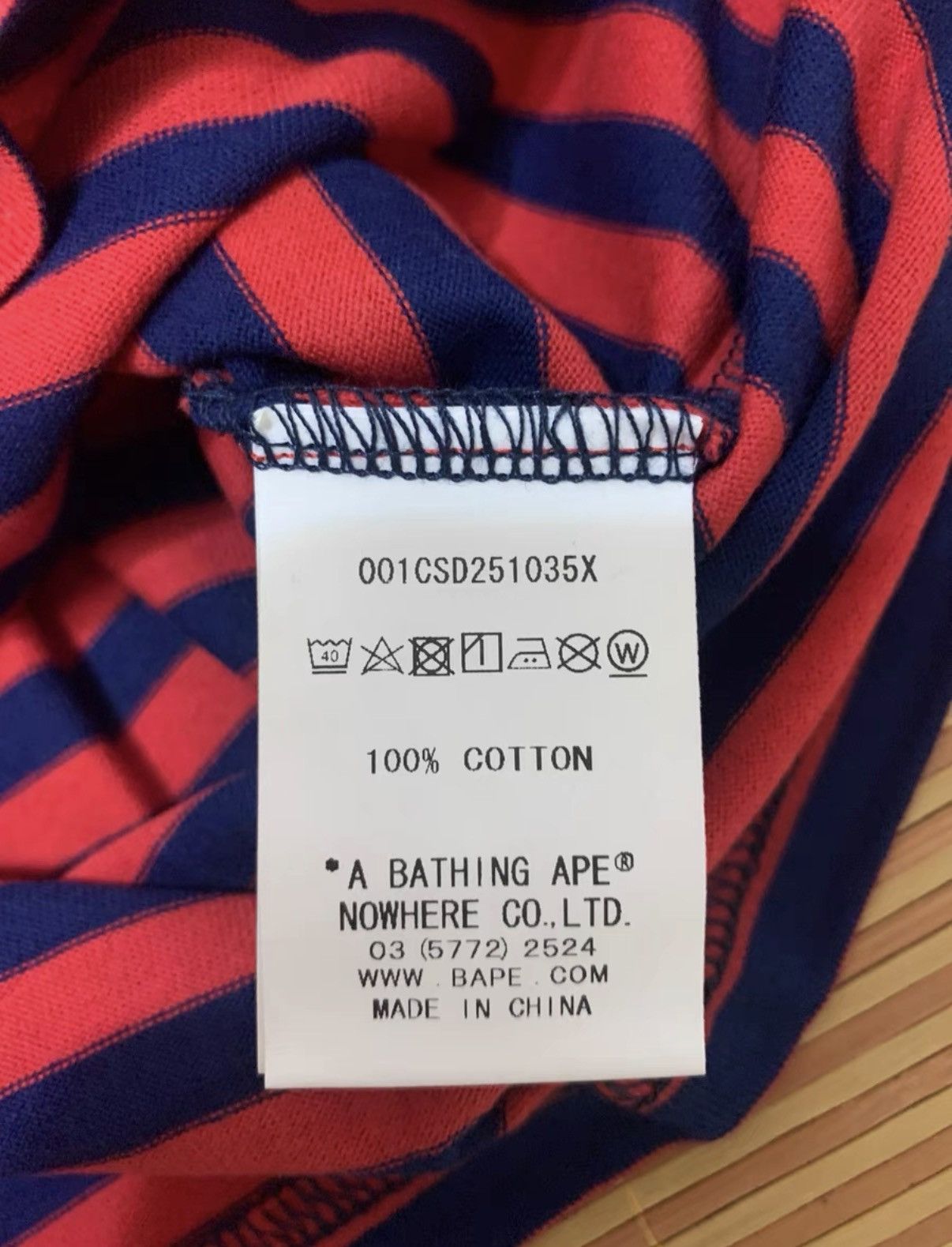Bape BAPE OG Nigo era striped short-sleeve tee Size US M / EU 48-50 / 2 - 4 Thumbnail