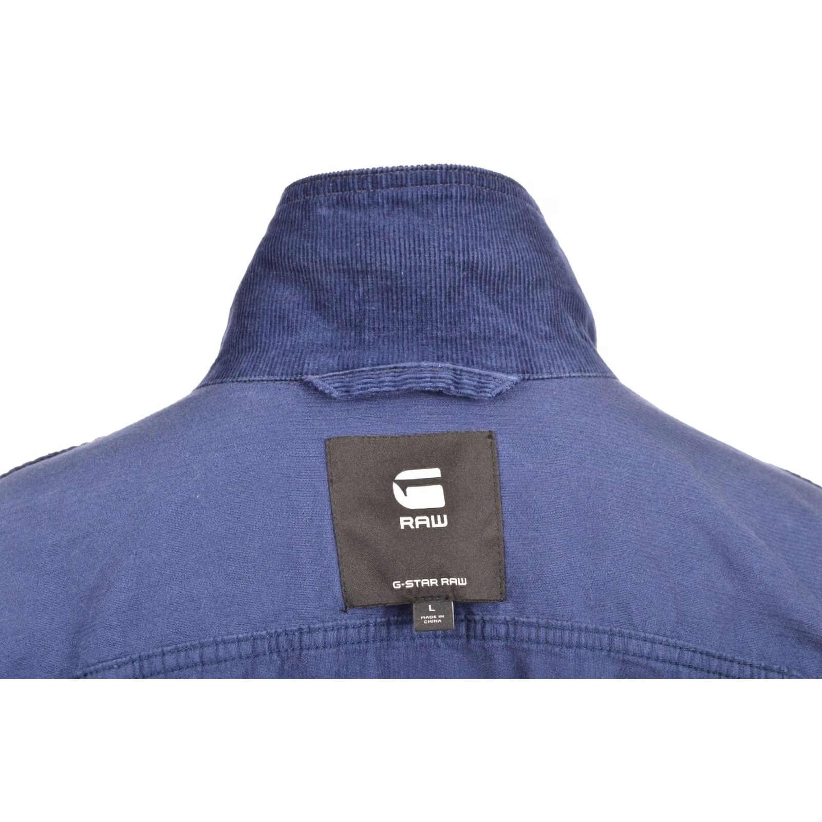 G-Star G-Star Raw D-Staq Slim Jkt Corduroy Cord Jacket DDP Size L Blue Mens Jacket Size US L / EU 52-54 / 3 - 6 Thumbnail