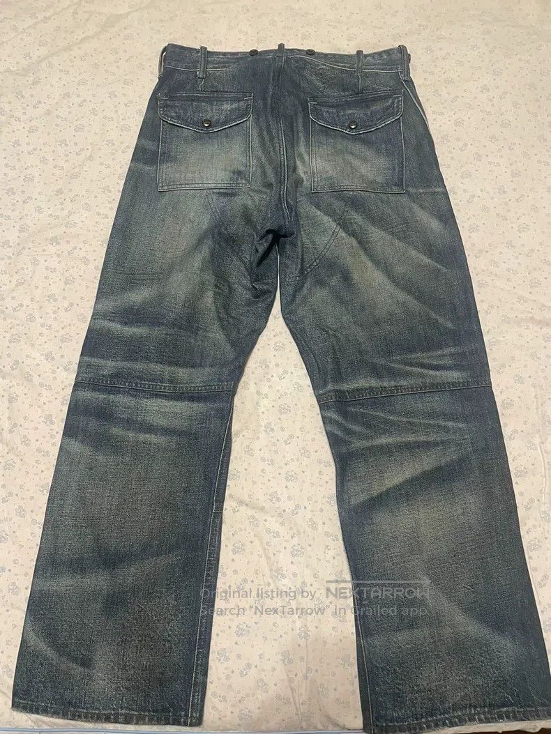 RRL Ralph Lauren RRL Ralph Lauren 23AW Destruction Mud Dyeing Splicing Bull Size US 32 / EU 48 - 2 Thumbnail
