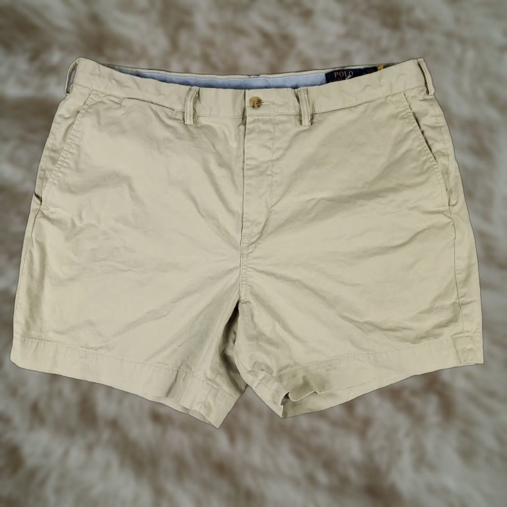 Ralph Lauren VINTAGE Ralph Lauren Shorts Mens Size 38 Chino Casual Flat Front Beige Size US 38 / EU 54 - 1 Thumbnail