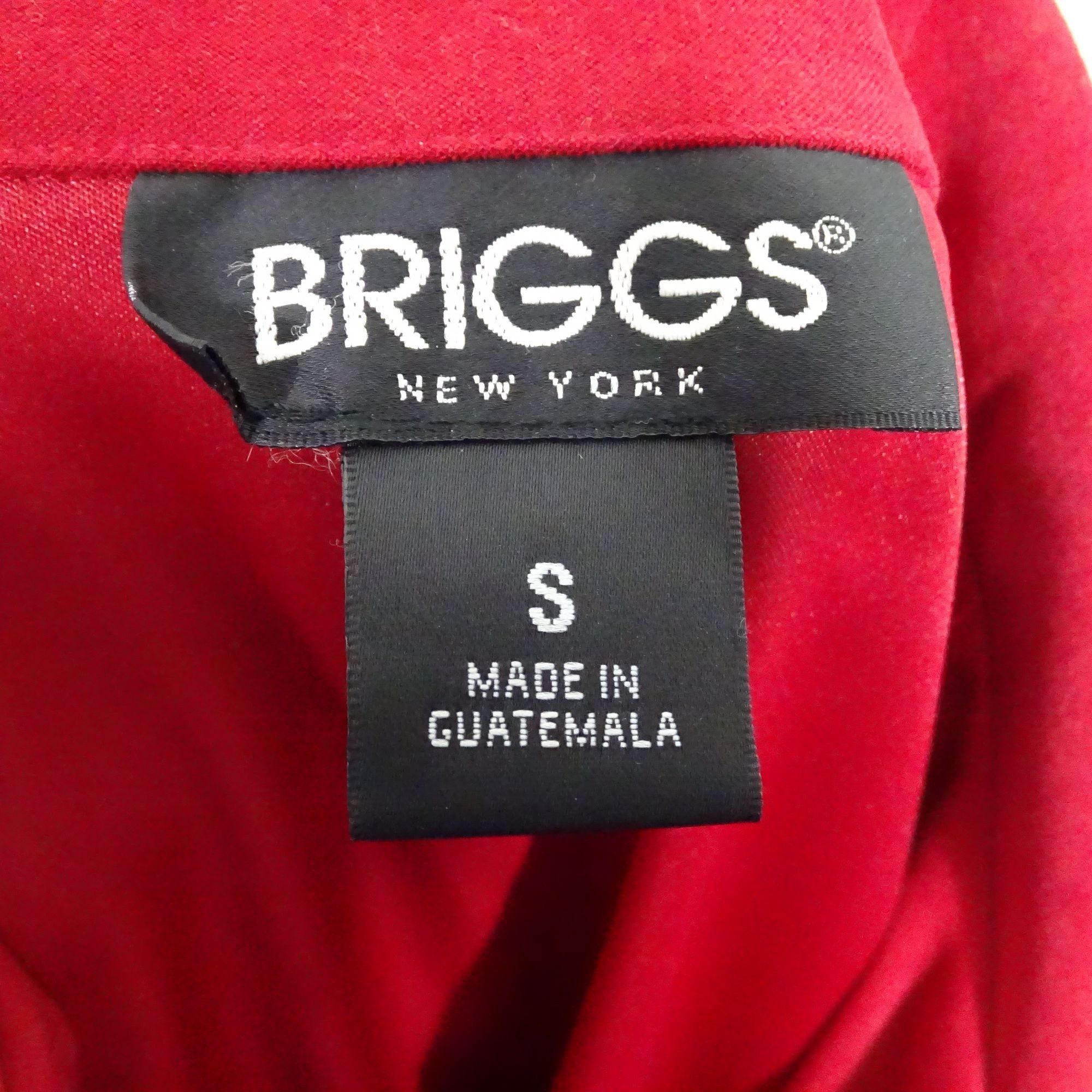 Other Vintage Y2K Briggs New York Red Button Up Shirt Jacket Small Size S / US 4 / IT 40 - 3 Thumbnail