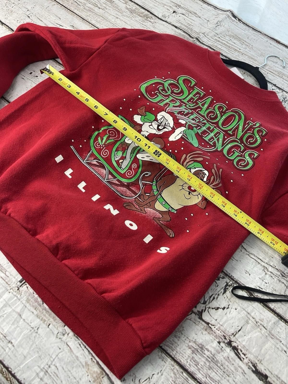 Other Vintage 1994 Looney Tunes Sweater RED Sweatshirt Size L Size US L / EU 52-54 / 3 - 6 Thumbnail