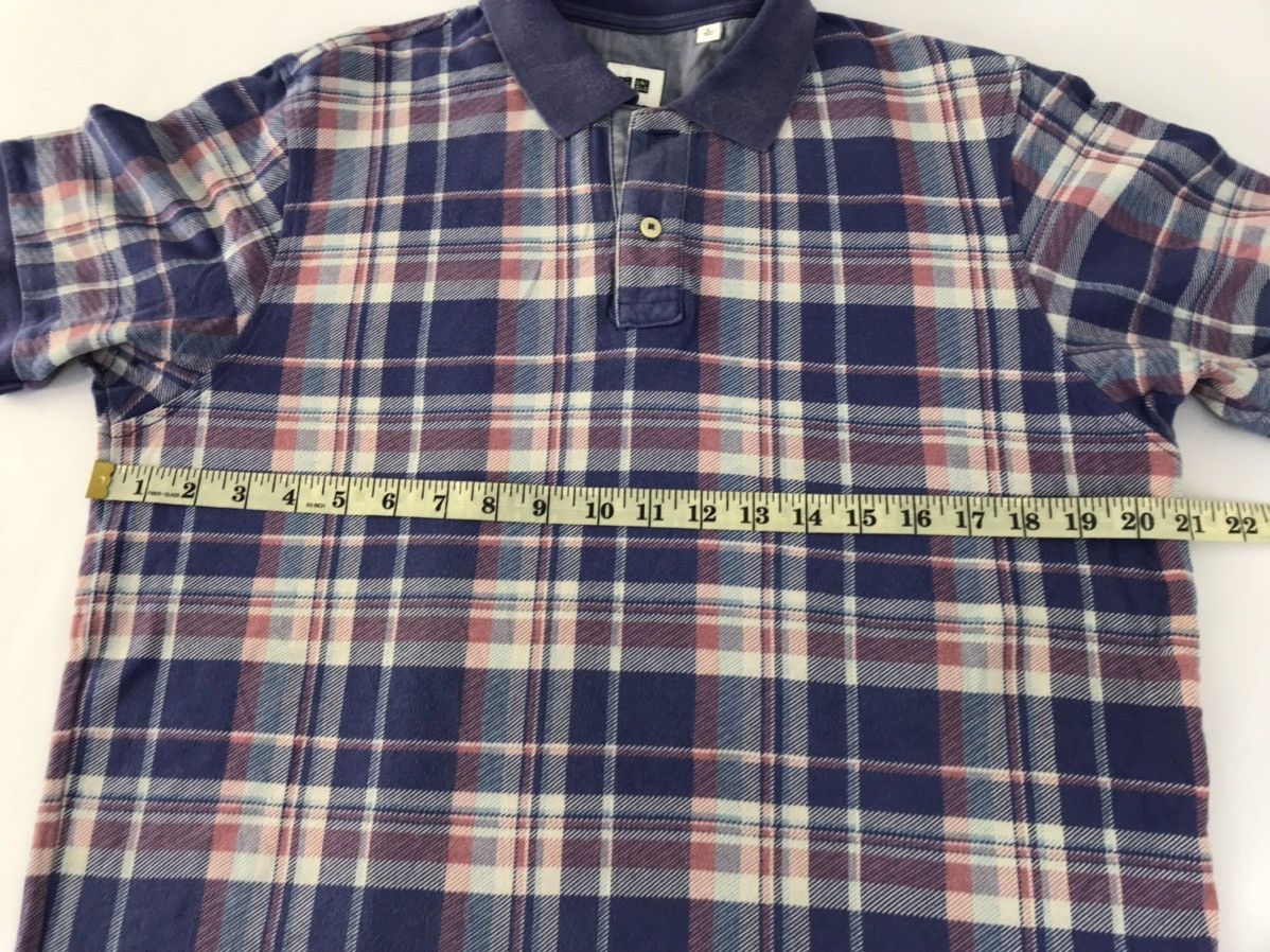 Japanese Brand Vintage Classic Checkered Design Polo Tee T-shirt Size US L / EU 52-54 / 3 - 8 Thumbnail