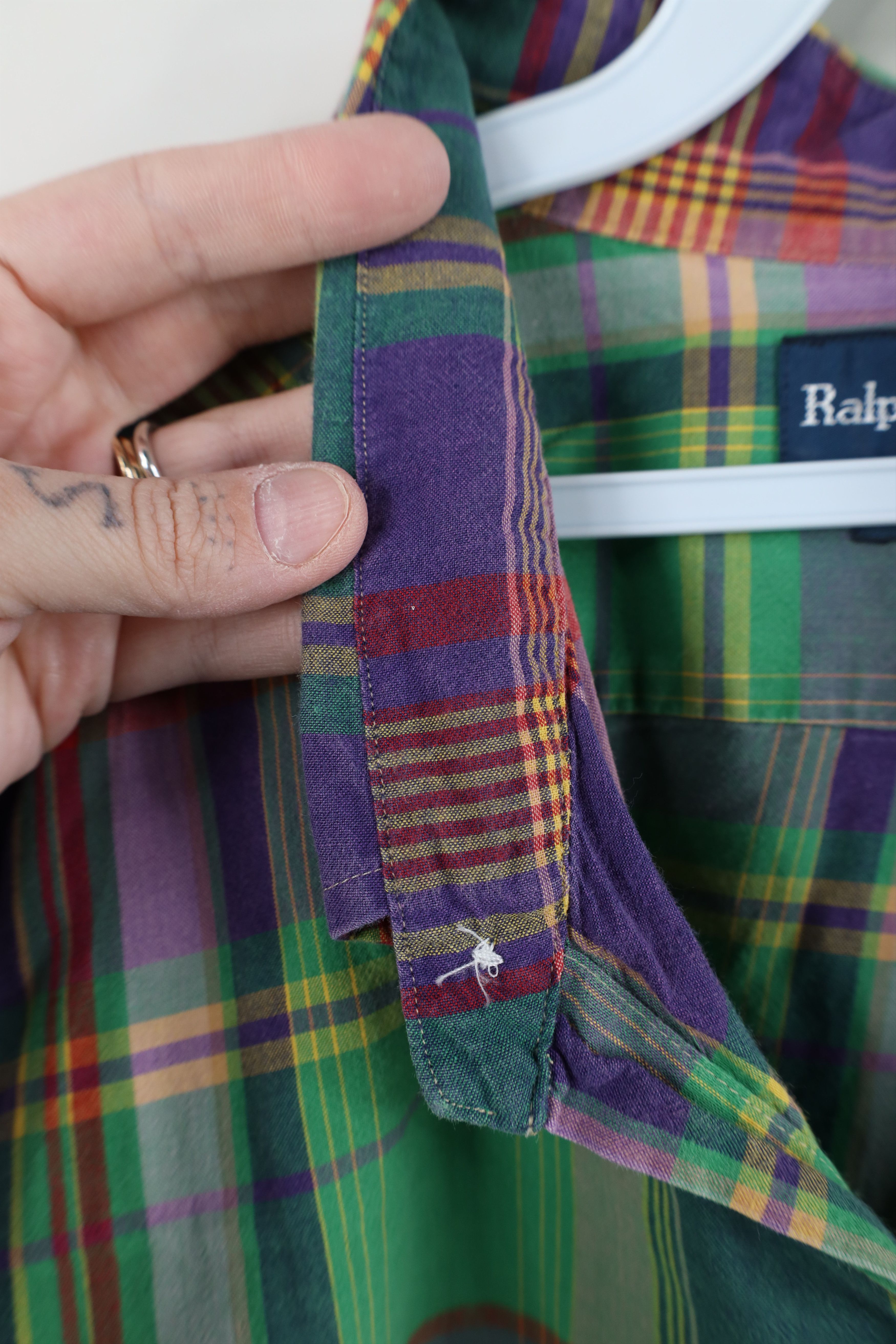 Ralph Lauren Vintage 90s Ralph Lauren India Madras Button Down Shirt Size US XXL / EU 58 / 5 - 8 Thumbnail