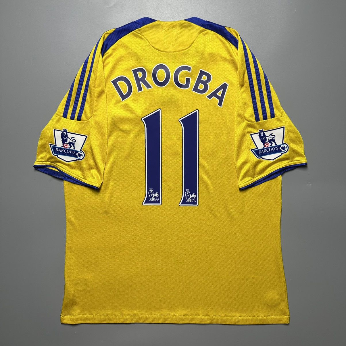 Adidas CHELSEA ADIDAS 2008/2009 FOOTBALL THIRD JERSEY #11 DROGBA Size US XL / EU 56 / 4 - 1 Thumbnail
