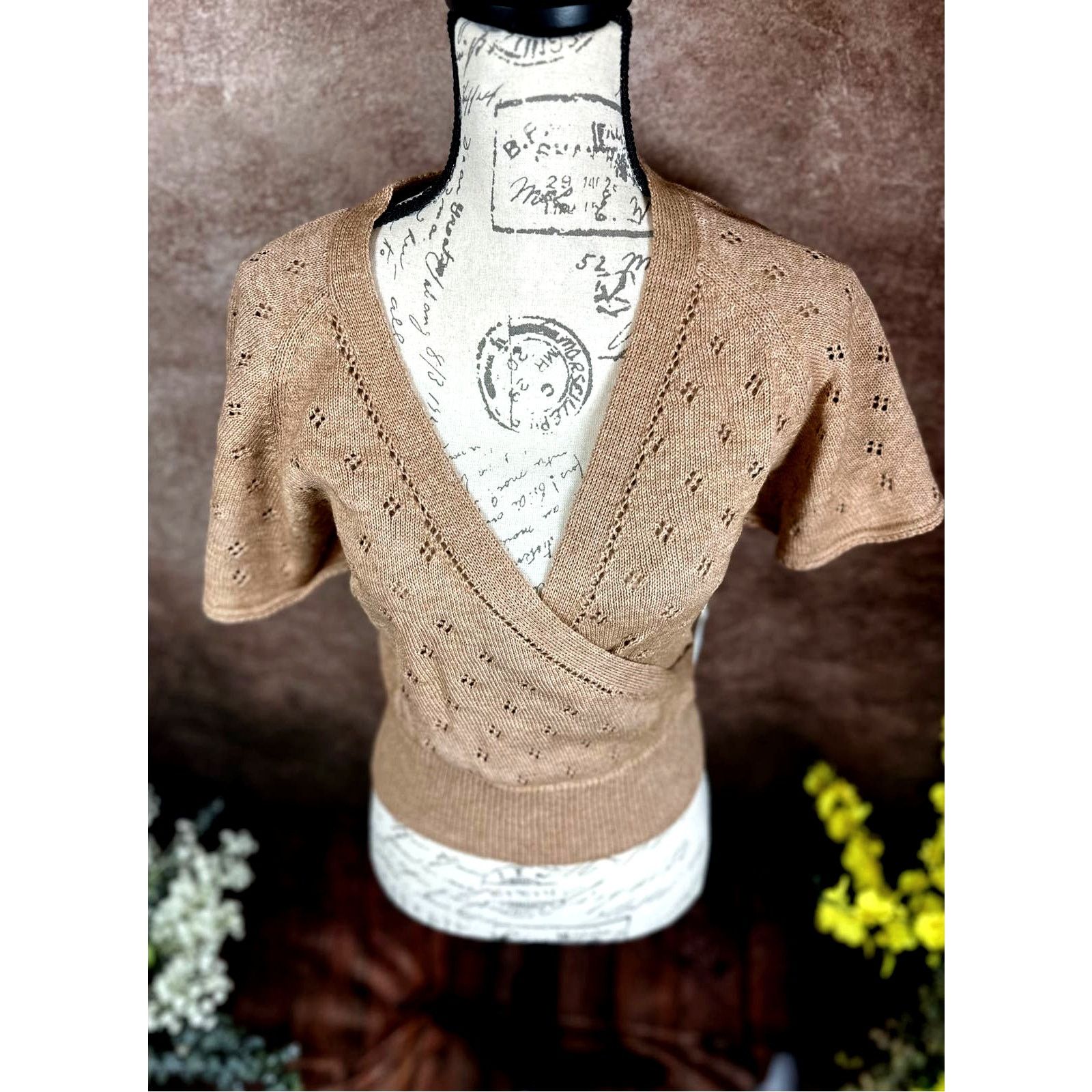 Other St Roche Ballet Top Cotton Superfine Alpaca Caramel L Size L / US 10 / IT 46 - 8 Thumbnail