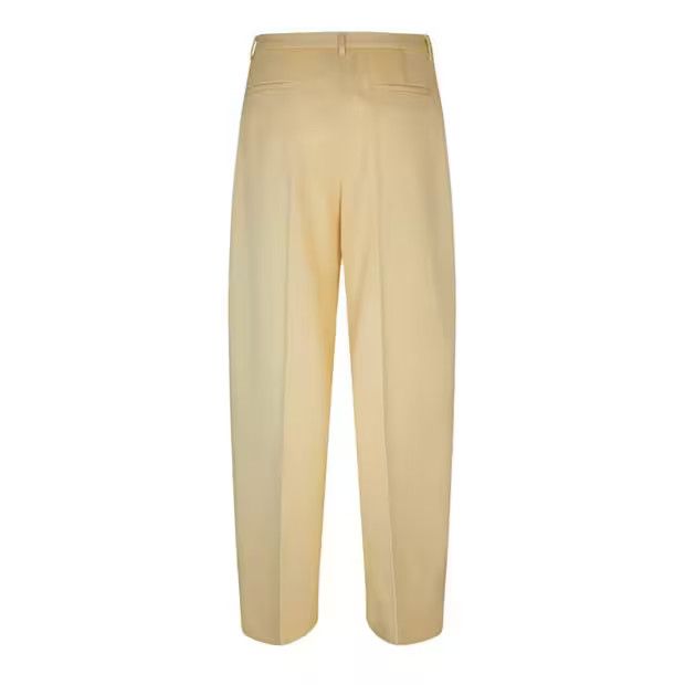Jil Sander o1g2r1mq1024 Belted Pant in Butter Size 25" / US 0 / IT 36 - 3 Thumbnail