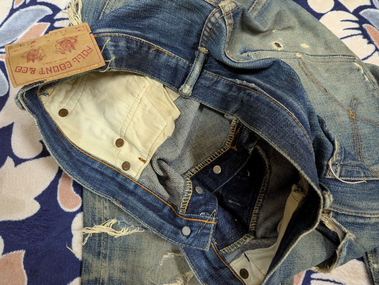 Full Count & Co. Full Count Selvedge Denim Destress Size US 34 / EU 50 - 6 Thumbnail