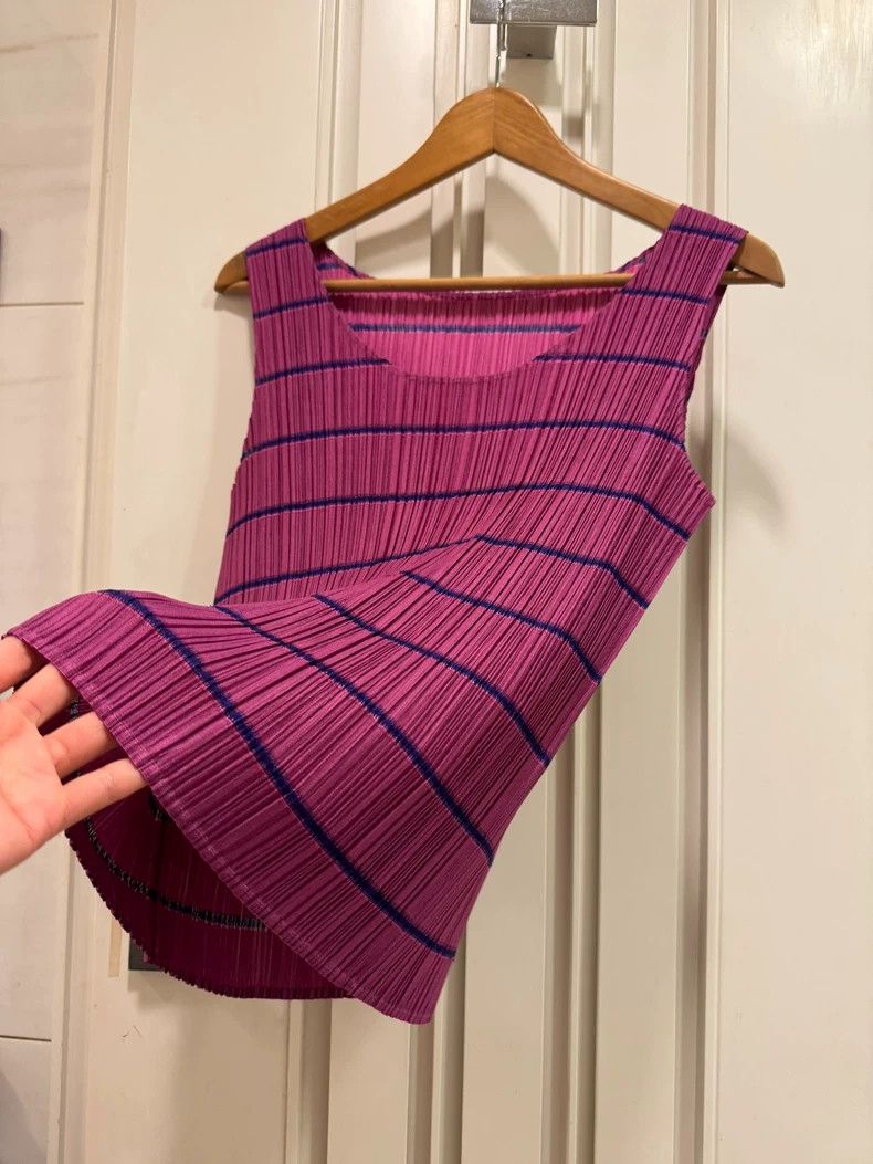 Issey Miyake Issey Miyake size:4 Pink pleated vest Size XS / US 0-2 / IT 36-38 - 4 Thumbnail