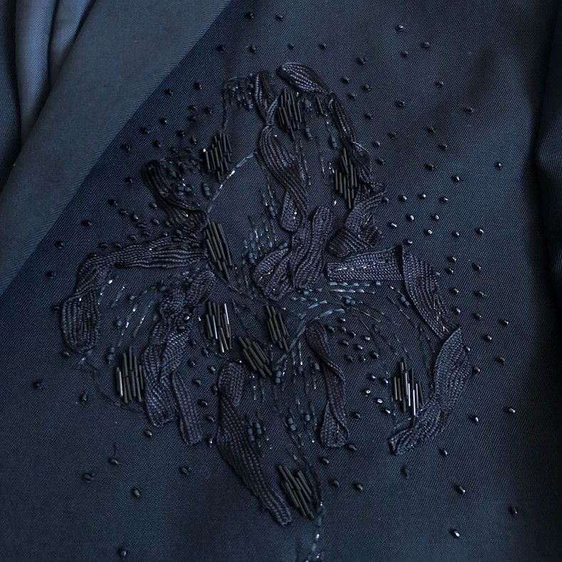 Dior Dior 18ss beaded embroidered cuff slogan suit 2501-Nextarro Size 48R - 4 Thumbnail