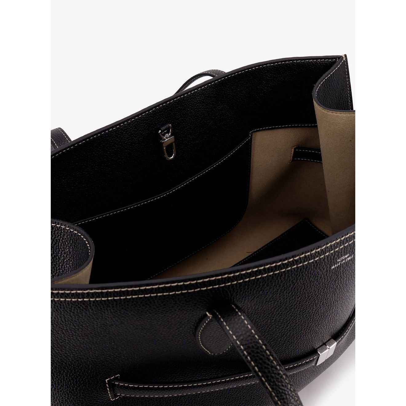 Toteme TOTEME Lounge Black Leather Tote Bag New And Authentic Size ONE SIZE - 4 Thumbnail