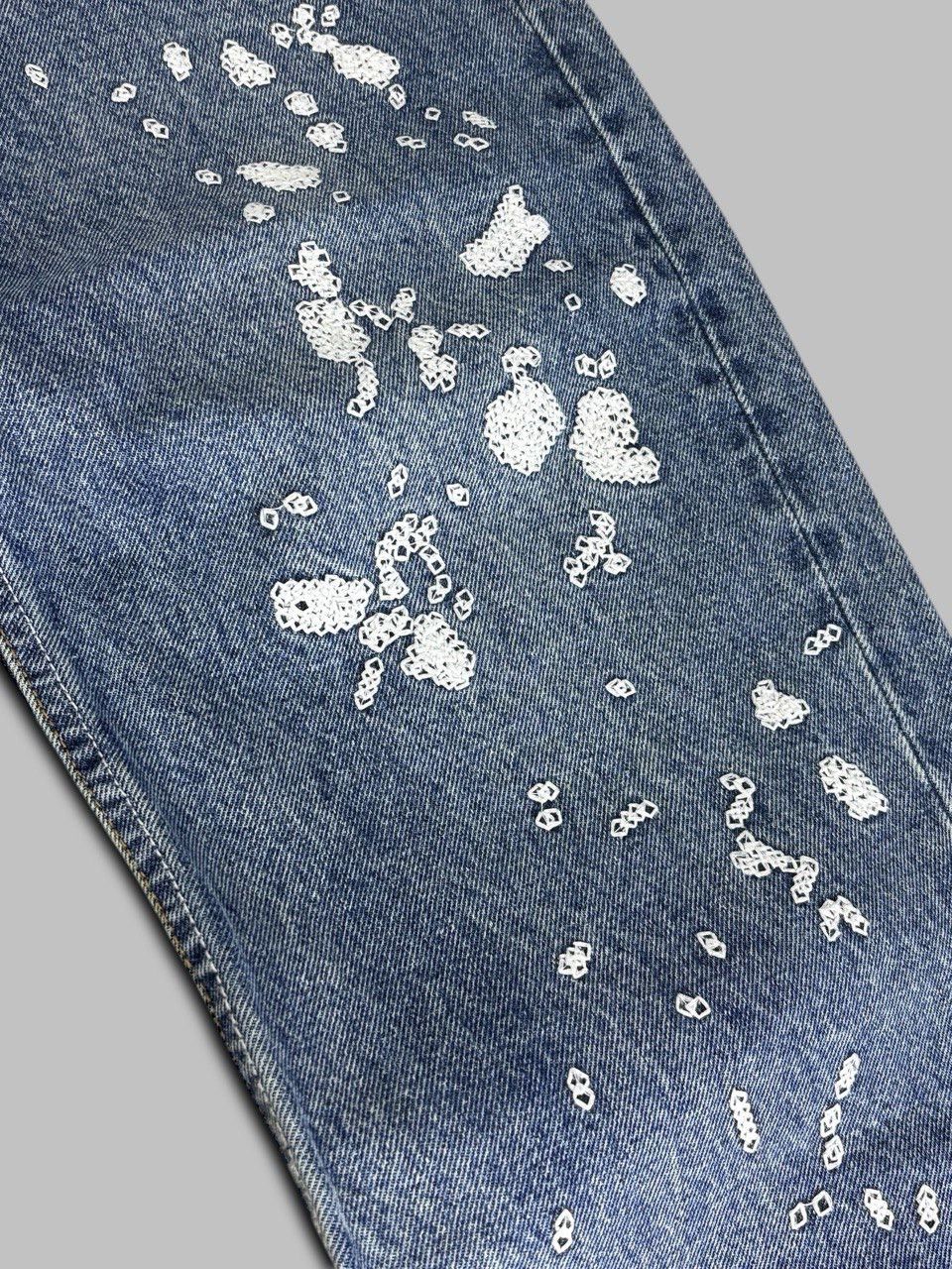 Fugazi Fugazi Chain Splatter Jeans Dark Washed Size US 32 / EU 48 - 11 Thumbnail