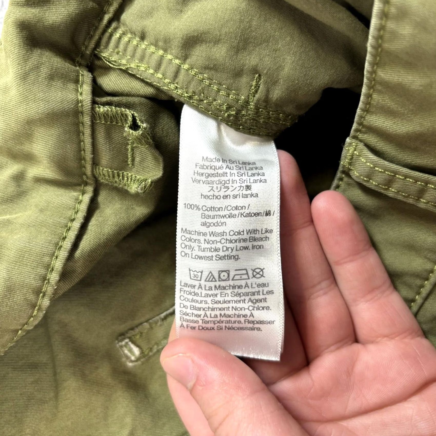 Madewell Madewell Pants Women 2 Green Seamed Utility Barrel Leg Cargo Crop Heritage Y2K Size 26" / US 2 / IT 38 - 4 Thumbnail