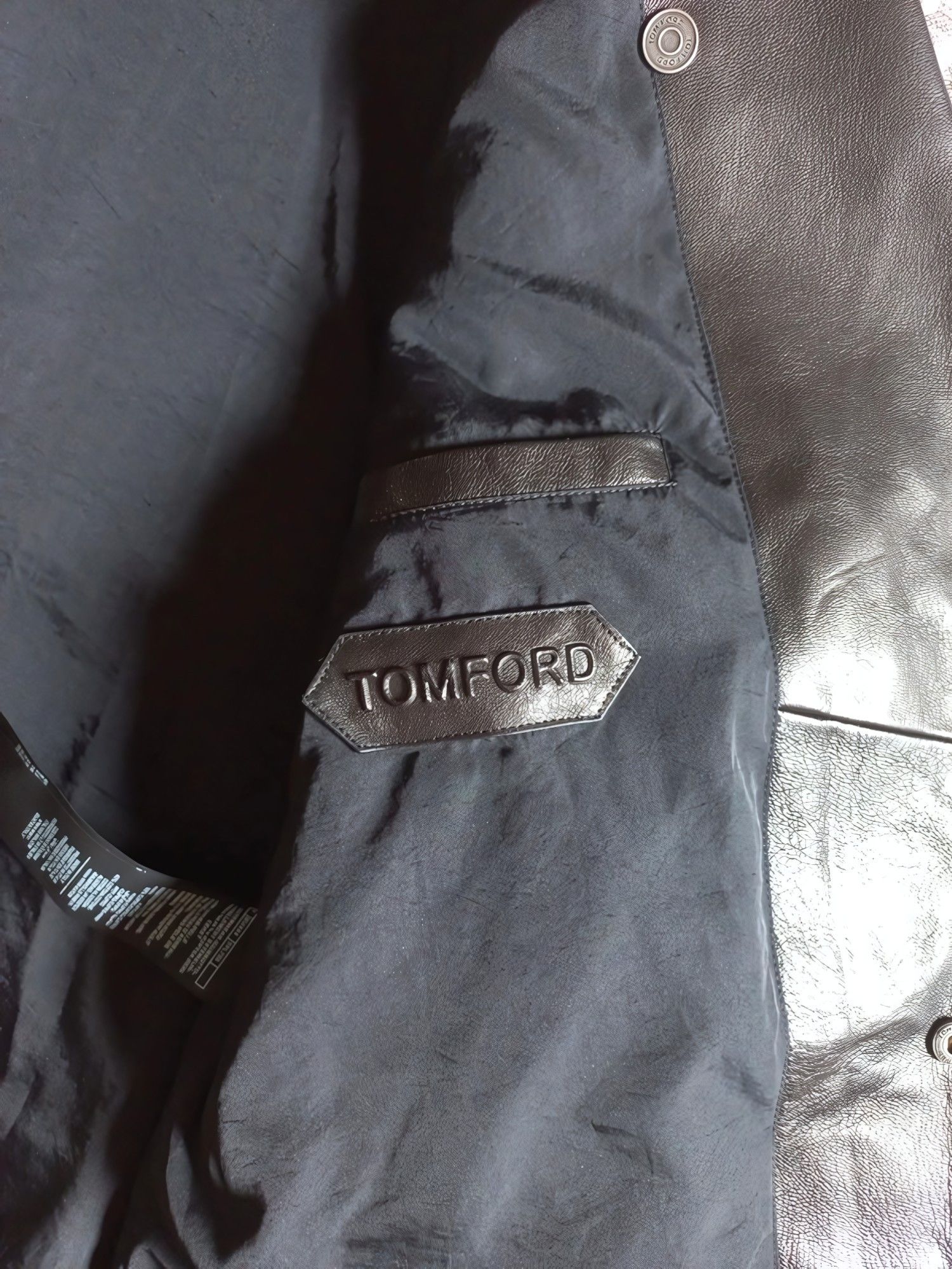 Tom Ford LAMB LEATHER BIKER JACKET Size US M / EU 48-50 / 2 - 5 Thumbnail