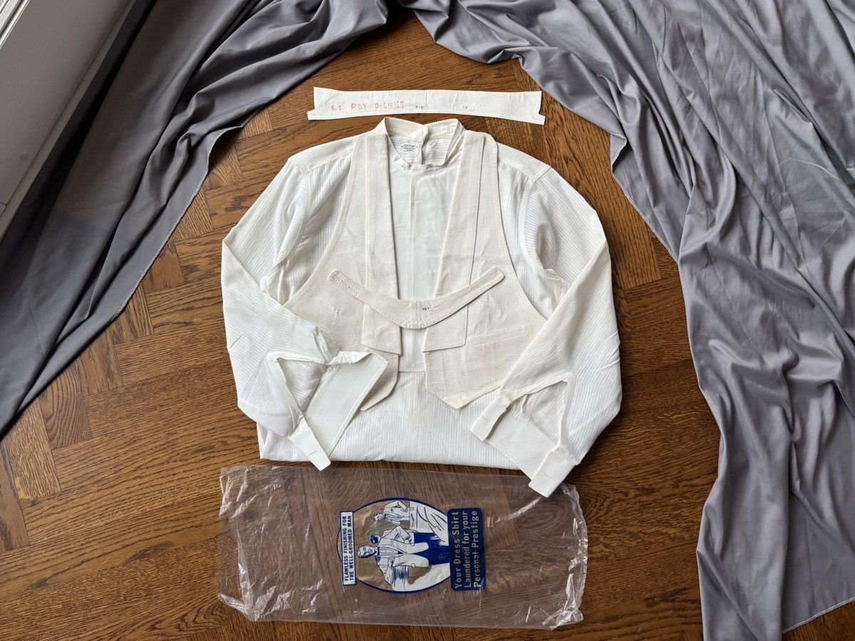 Arrow × Vintage 1940s Bib Front Back Button Dress Shirt Vintage Arrow Size US S / EU 44-46 / 1 - 25 Thumbnail