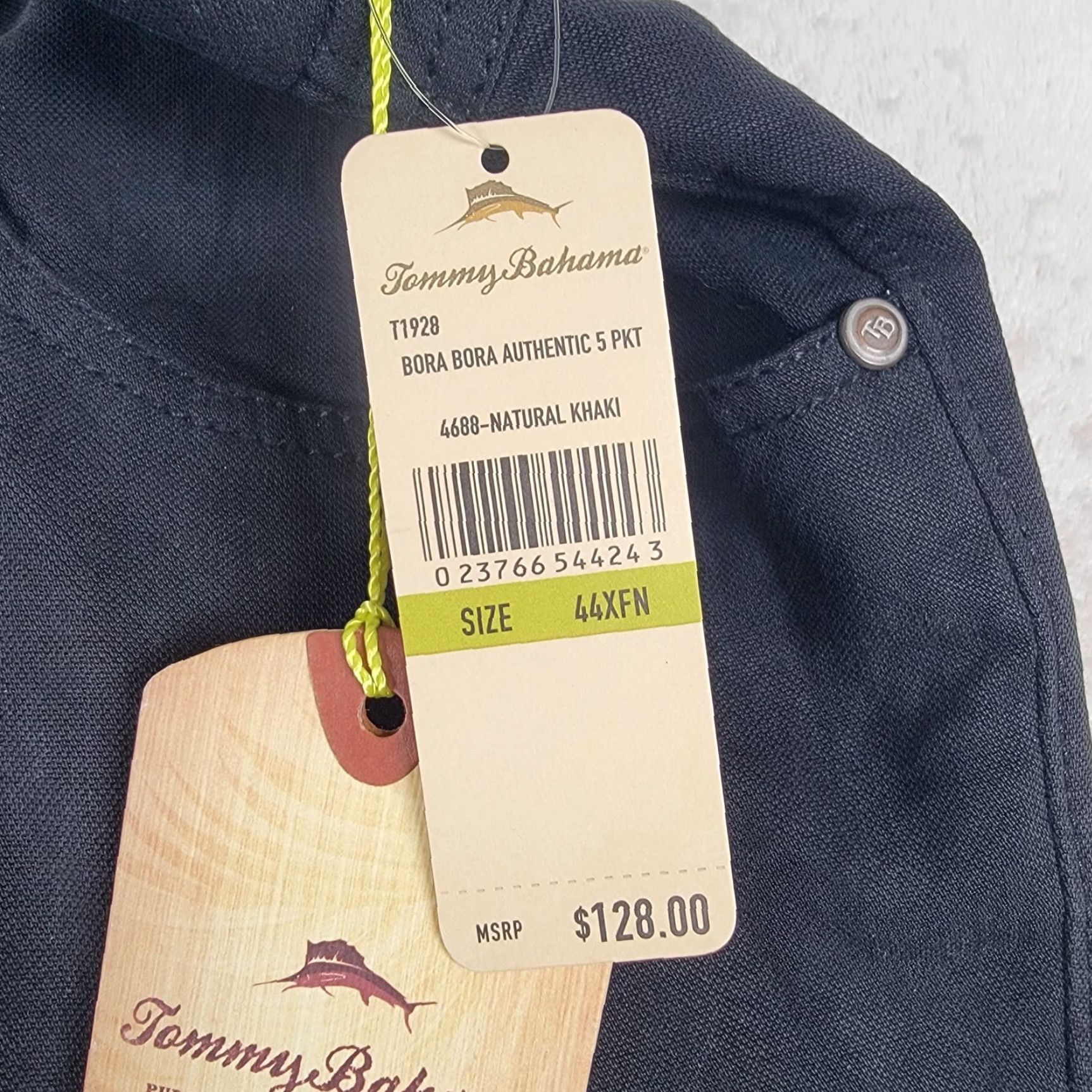 Tommy Bahama Tommy Bahama Pants Men's Black 44x32 Khakis Regular Pockets 5-Pocket Design Tencel Cotton Silk NWT Straight Rise Mid-Trade/Workwear Size US 44 / EU 60 - 7 Thumbnail
