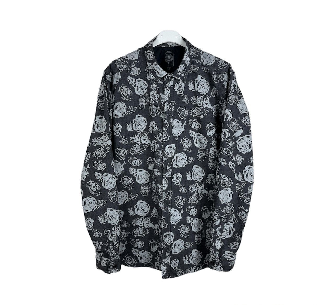 Diesel × Vintage Vintage archive Diesel Industries roses full print y2k shirt Size US L / EU 52-54 / 3 - 1 Thumbnail