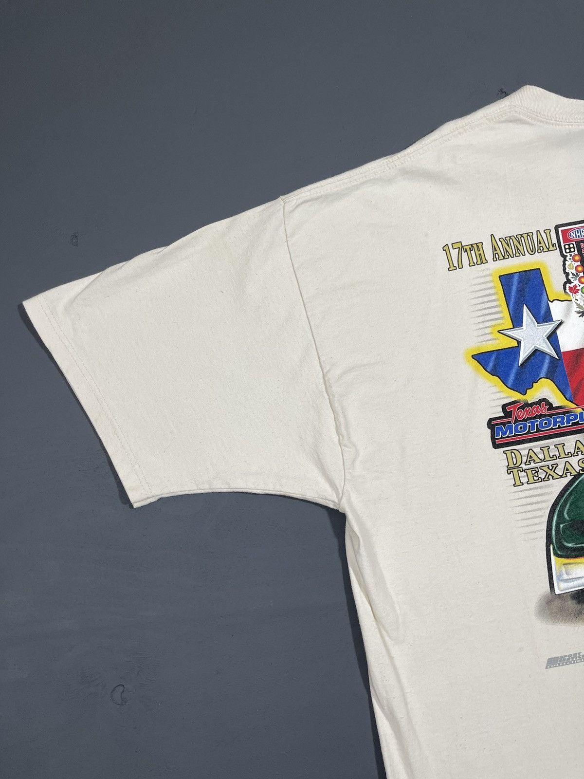 Jerzees 2002 O'Reilly Fall Nations Drag Nascar Vintage T-shirt Size US XL / EU 56 / 4 - 13 Thumbnail