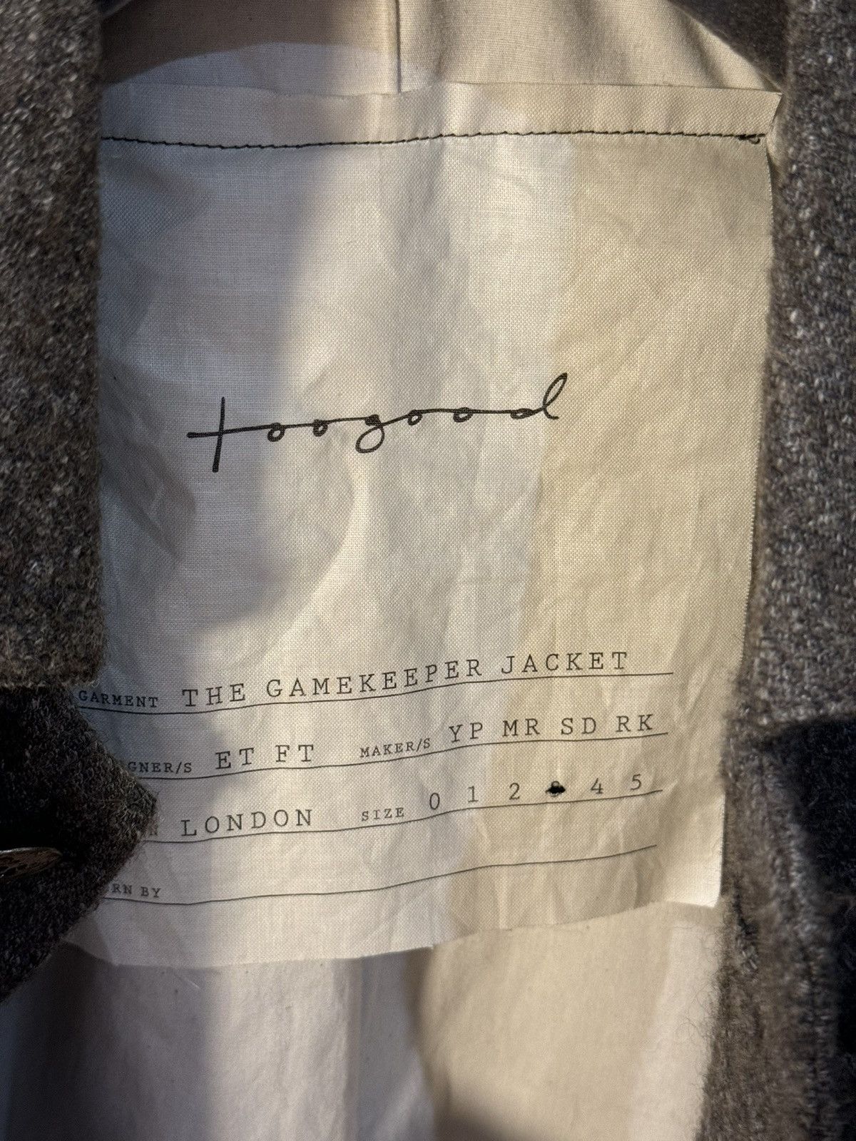 Toogood Size 3 Toogood photographer tweeds coat jacket Size US L / EU 52-54 / 3 - 12 Thumbnail