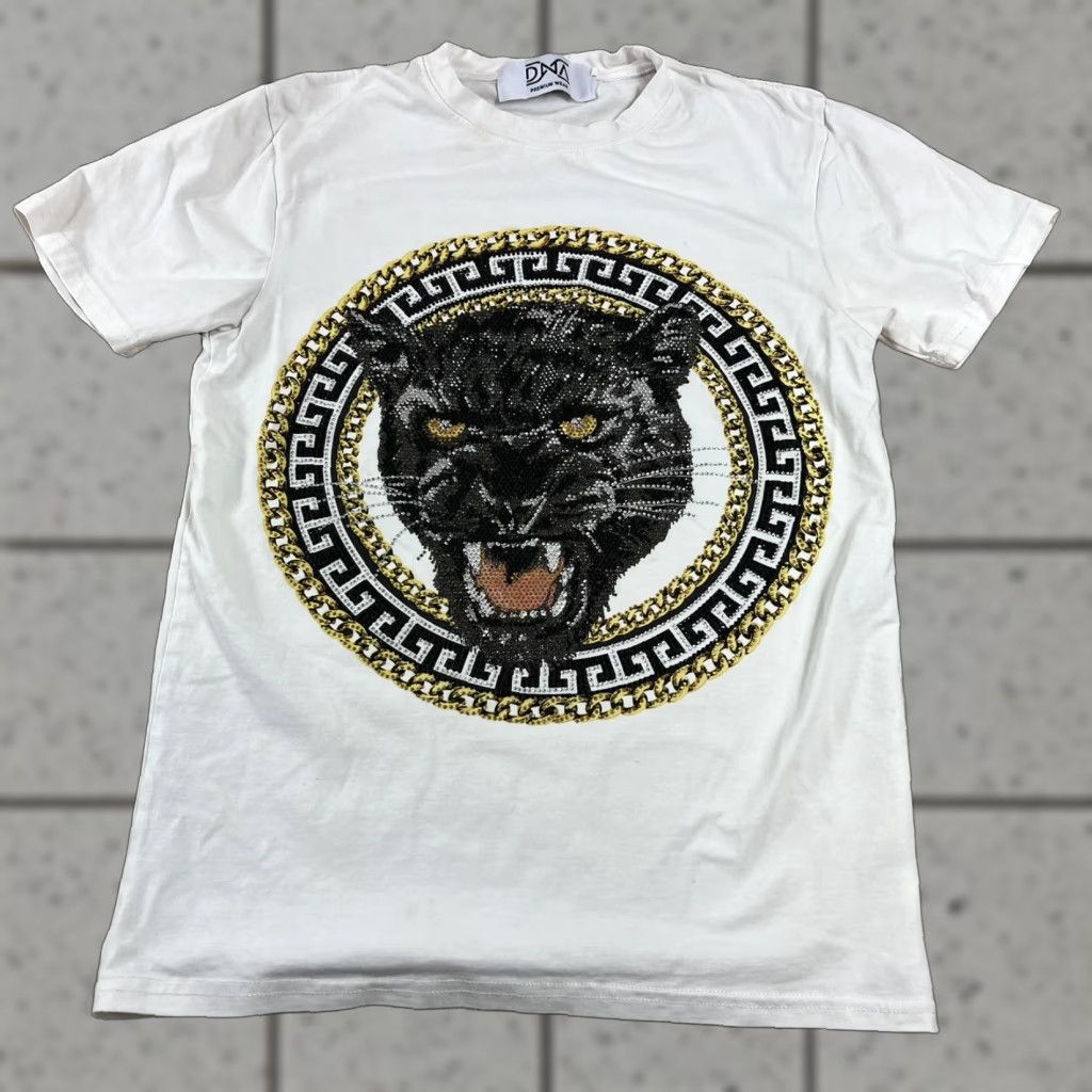Vintage DNA Premium Mens T-Shirt White Small Black Panther Graphic Shirt S Mens Black Panther White T-Shirt DNA Premium Size US S / EU 44-46 / 1 - 1 Thumbnail