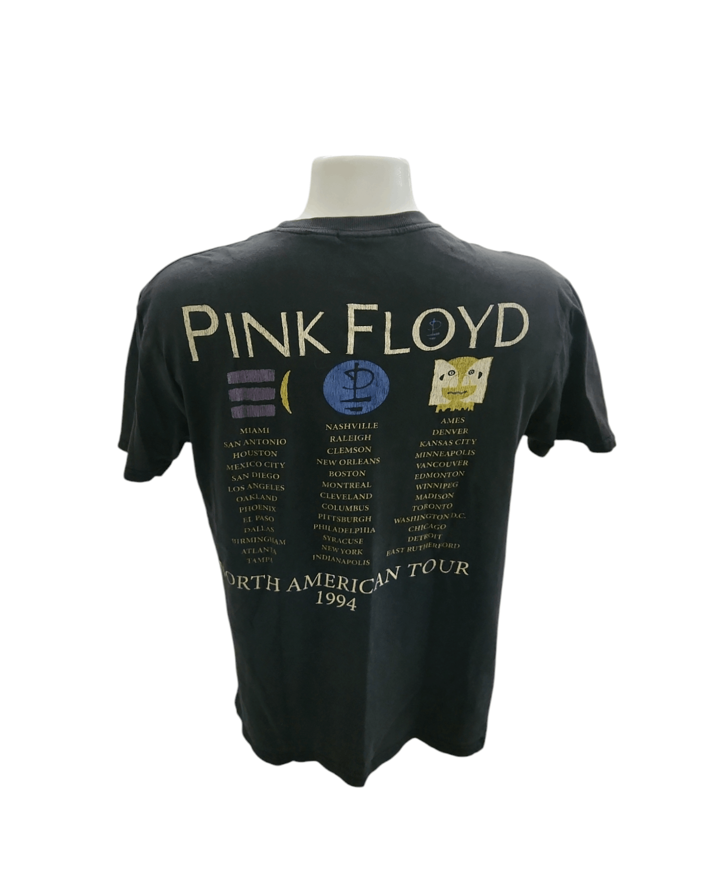 Band Tees × Vintage Vintage PINK FLOYD Division Bell "North American Tour 1994" Size US L / EU 52-54 / 3 - 3 Thumbnail