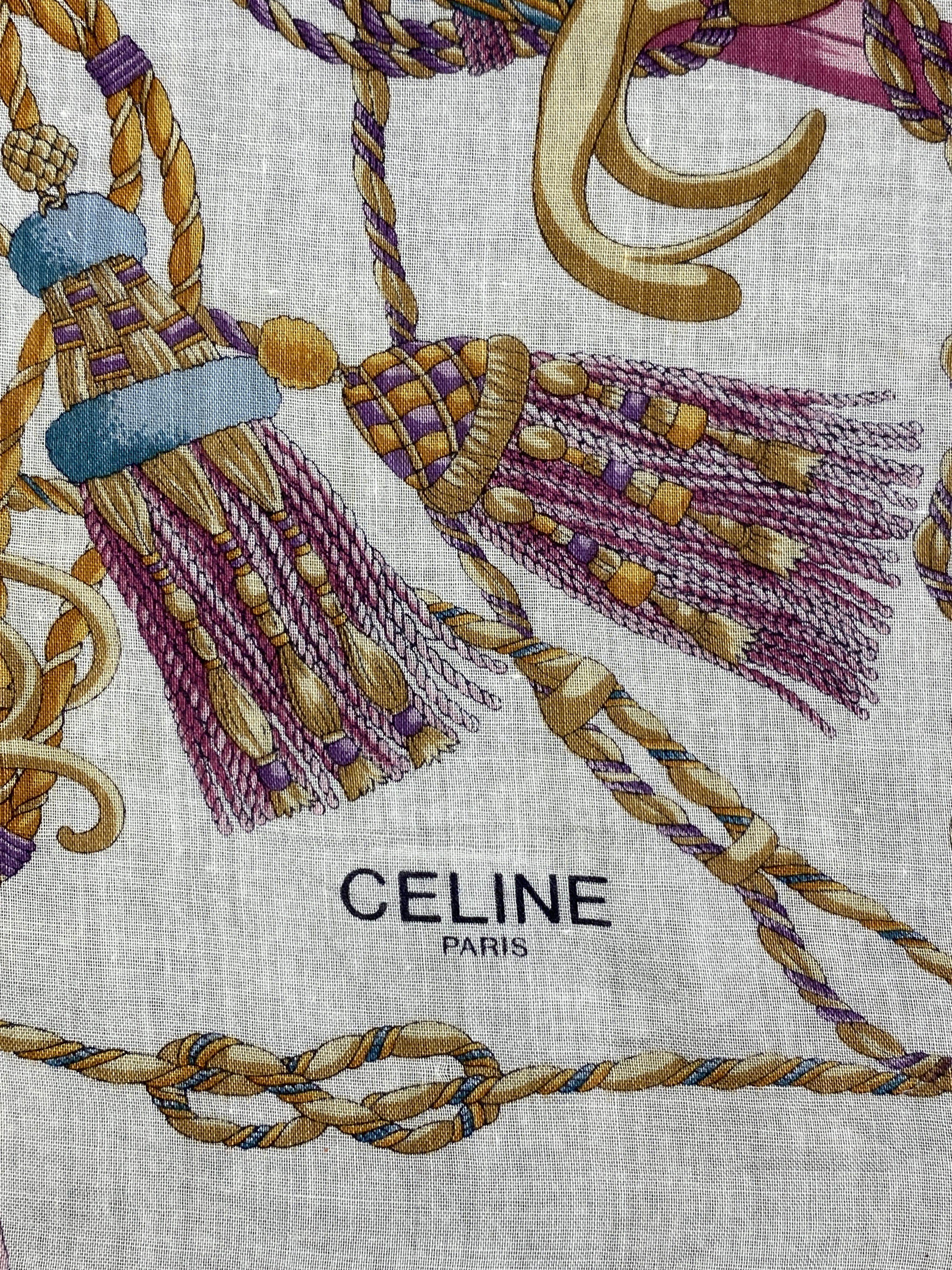 Celine Vintage Celine Handkerchief / Neckerchief HKC1096 Size ONE SIZE - 7 Thumbnail