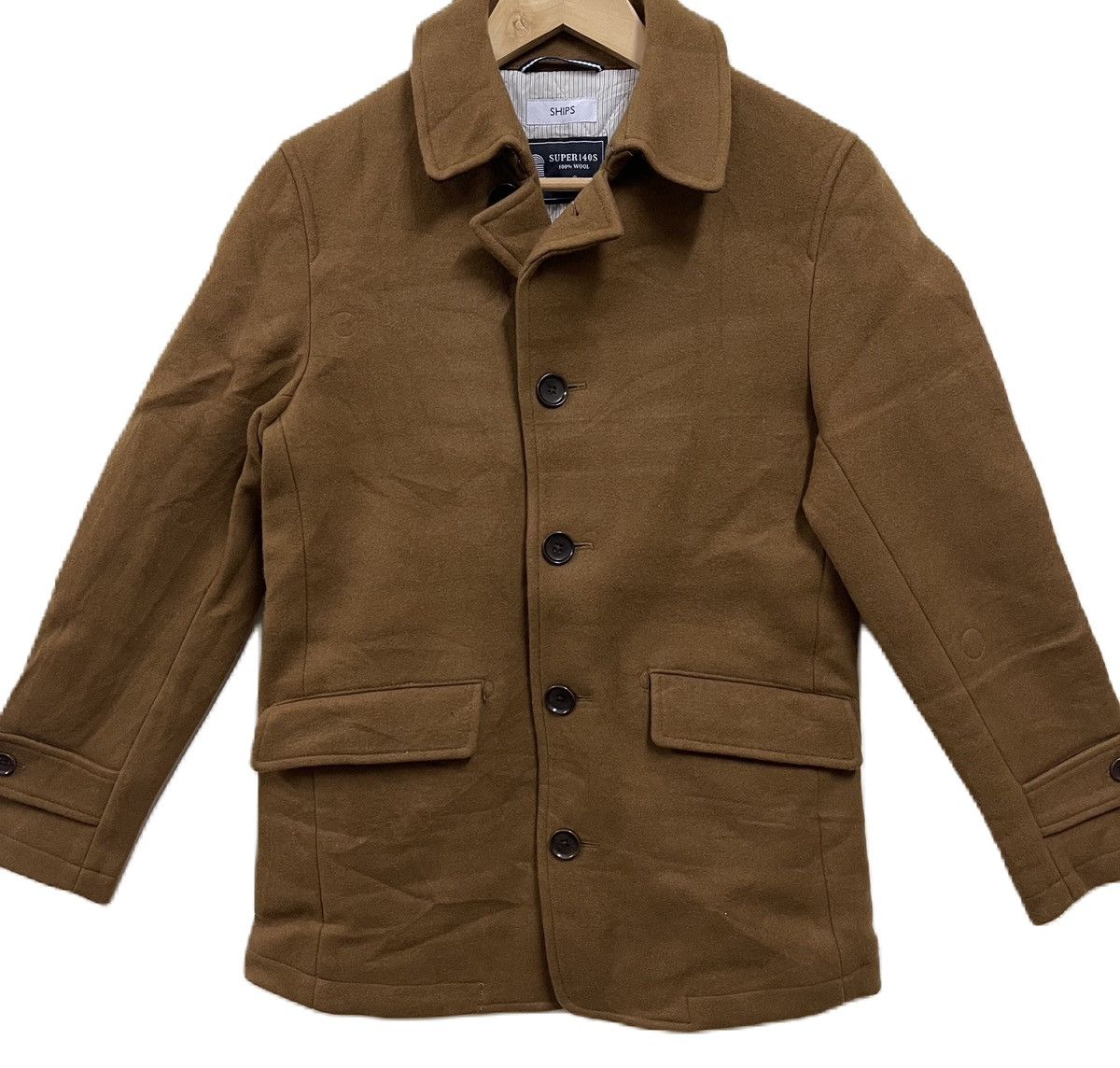 Japanese Brand Ships Wool Jacket Blazer Size M / US 6-8 / IT 42-44 - 3 Thumbnail
