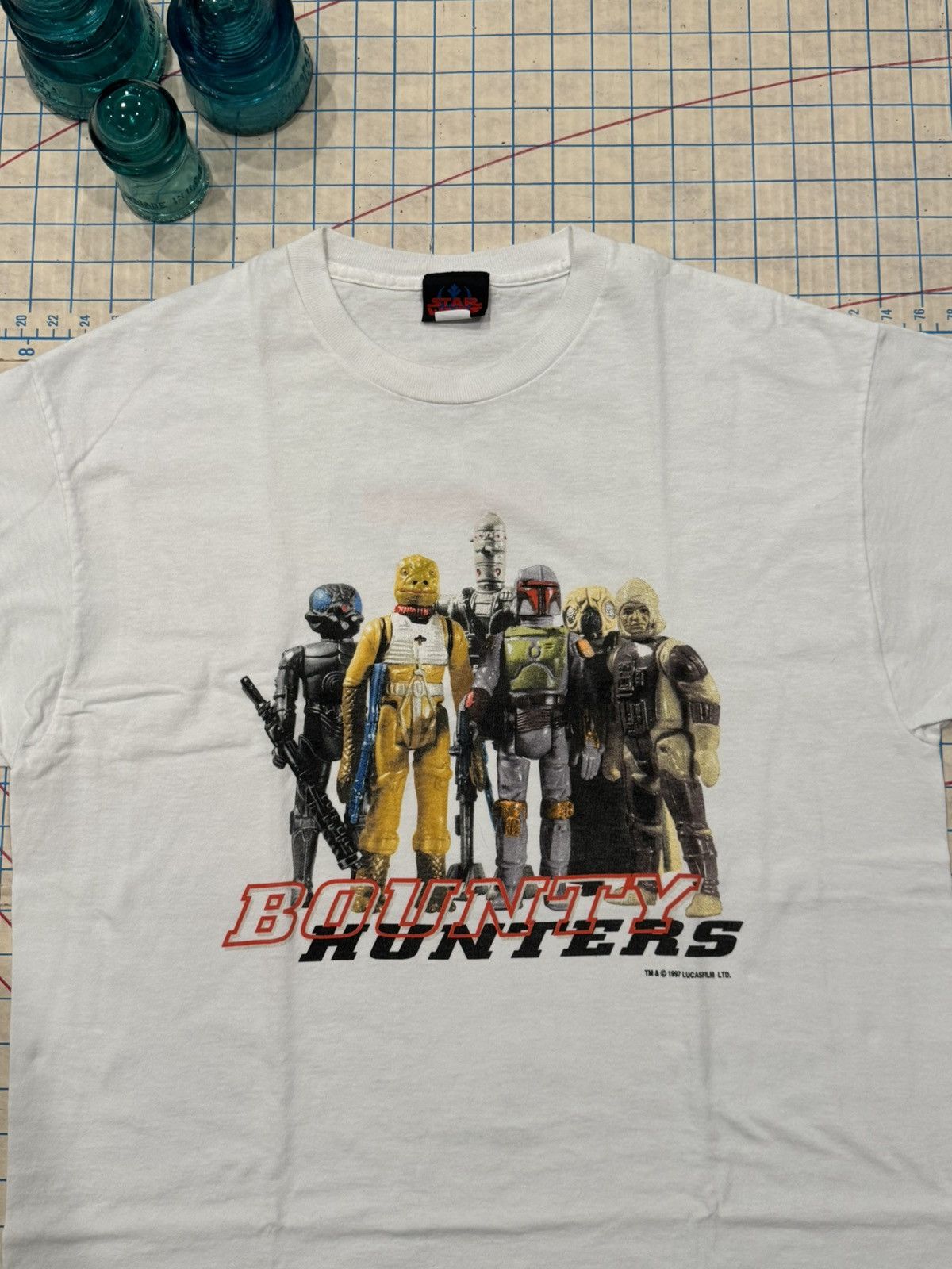Star Wars Vintage Star Wars Collectibles Bounty Hunters Tee White Lrg Size US L / EU 52-54 / 3 - 4 Thumbnail