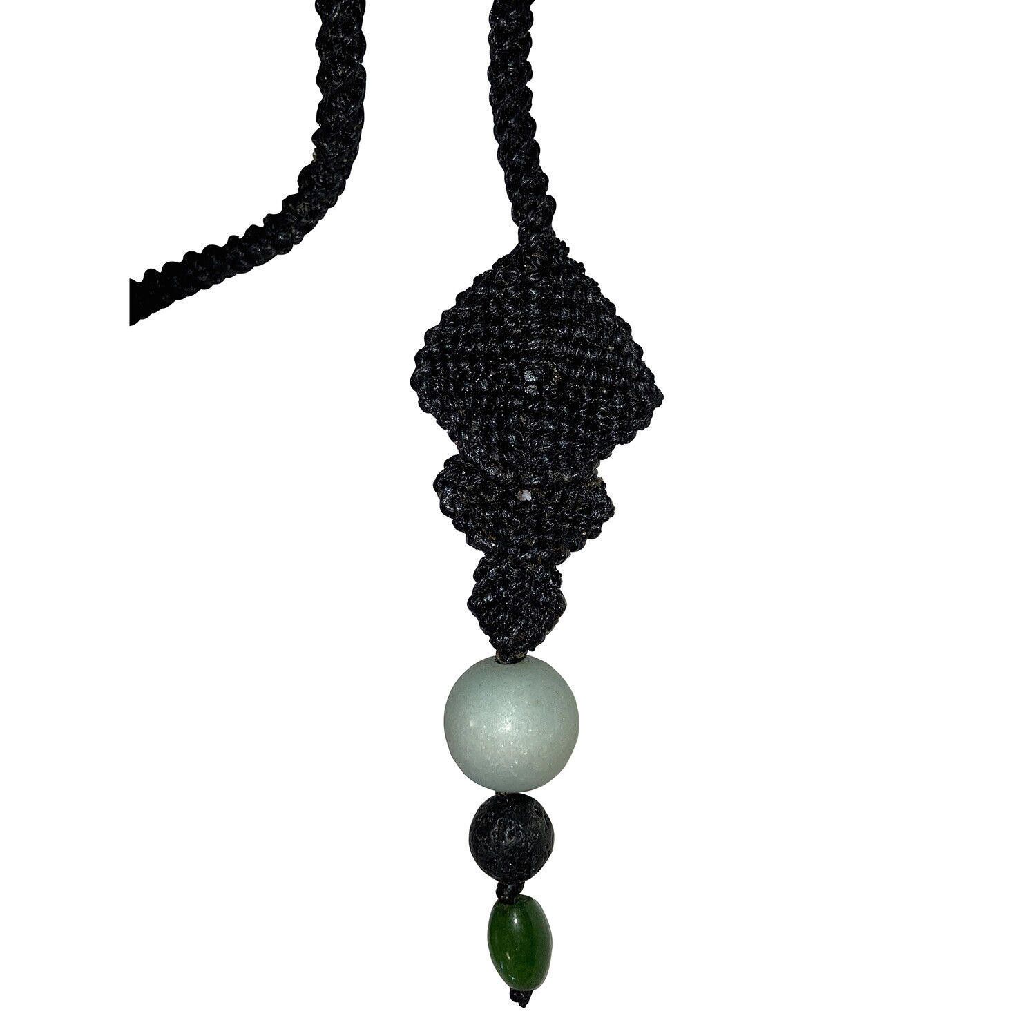 Designer Amethyst with Mexican Fire Opal& Green Jade Artisan Necklace Size ONE SIZE - 4 Thumbnail