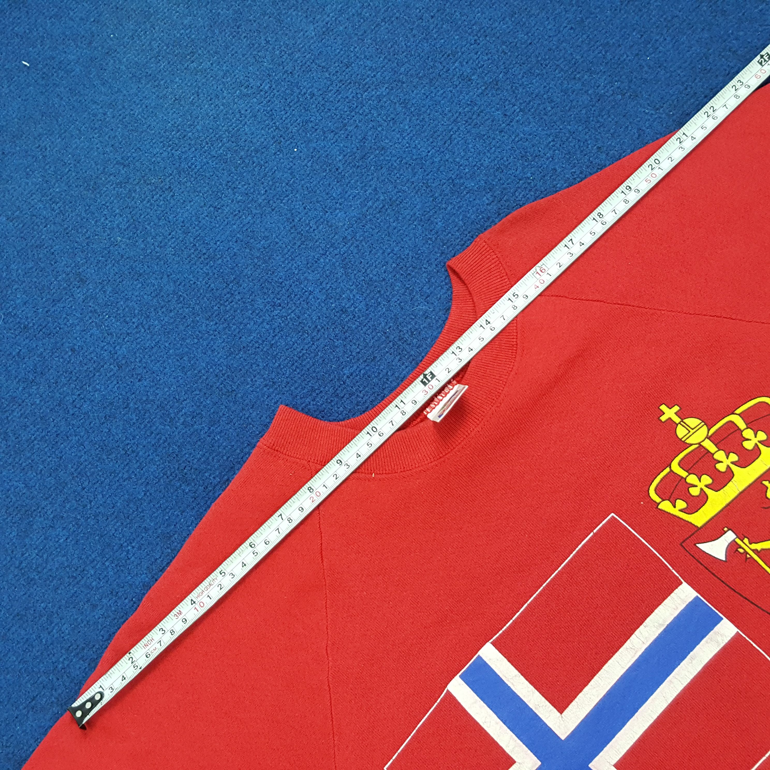 Vintage Vintage NORGE Norway Flag Streetwear Sweatshirts Size US M / EU 48-50 / 2 - 8 Thumbnail