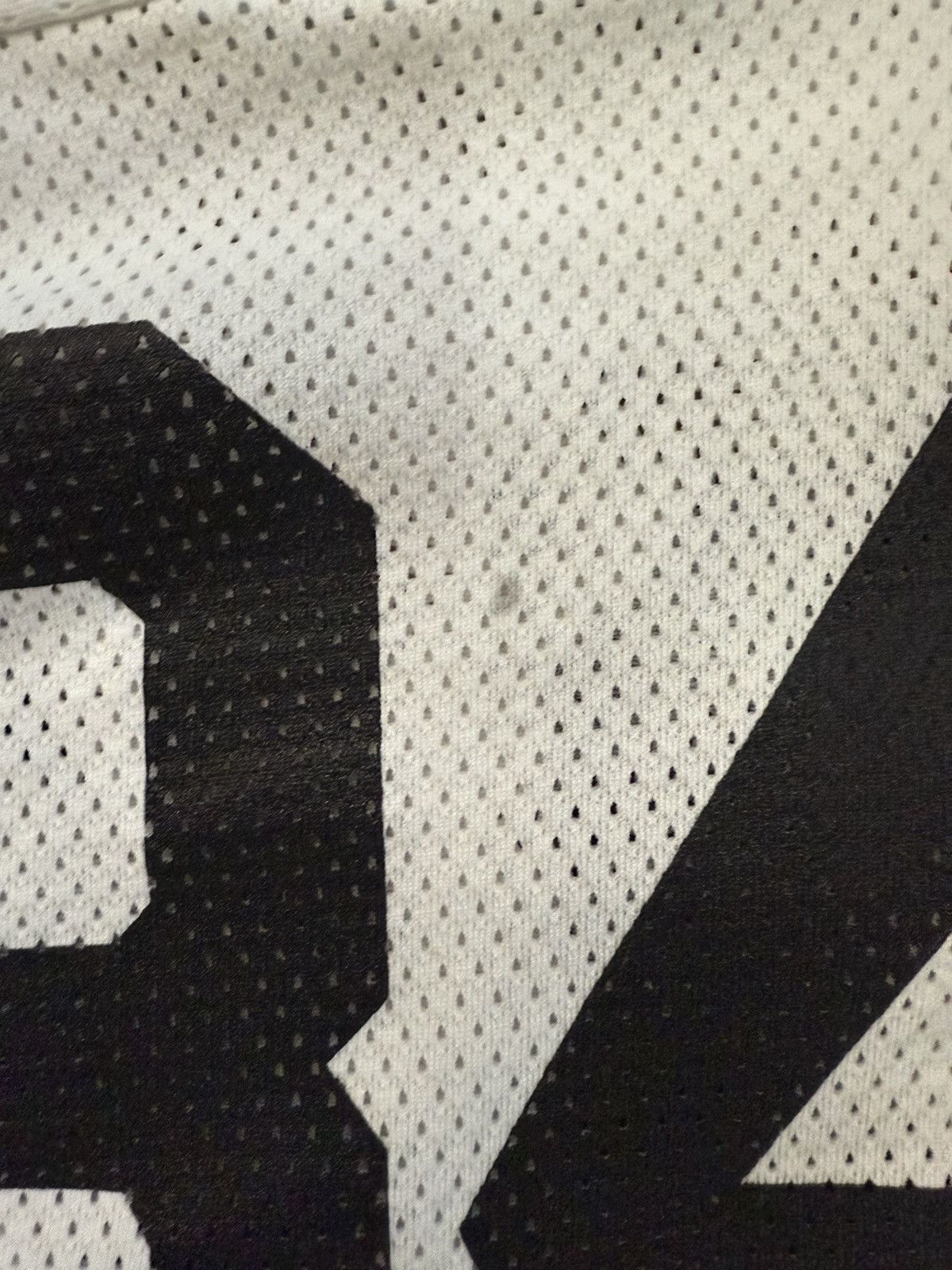 Other Mesh White, Black & Red Baggy Athletic Knit Football Jersey Size US XL / EU 56 / 4 - 7 Thumbnail