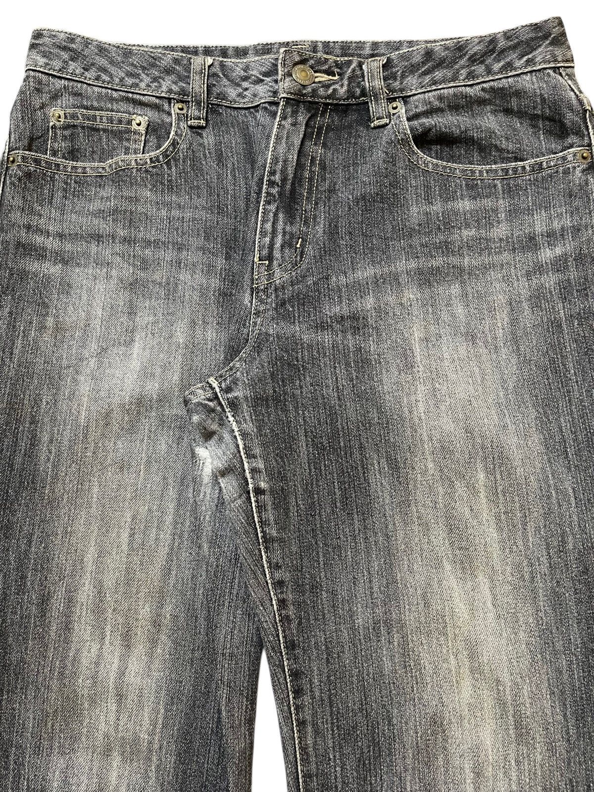 If Six Was Nine Vintage Japanese Brand Faded Wash Style Wide Leg Jeans Size US 30 / EU 46 - 4 Thumbnail