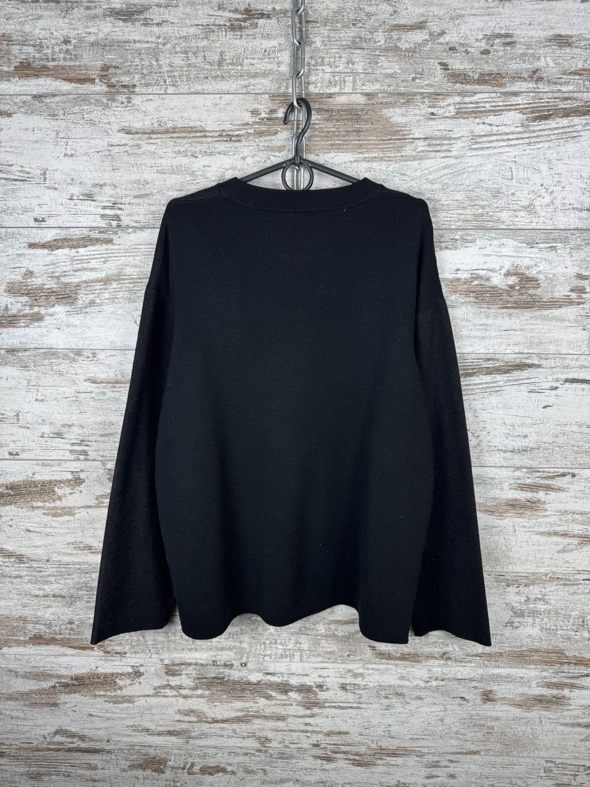 Reiss Mens Vintage Reiss wool sweater mohair knitwear black Size US L / EU 52-54 / 3 - 12 Thumbnail