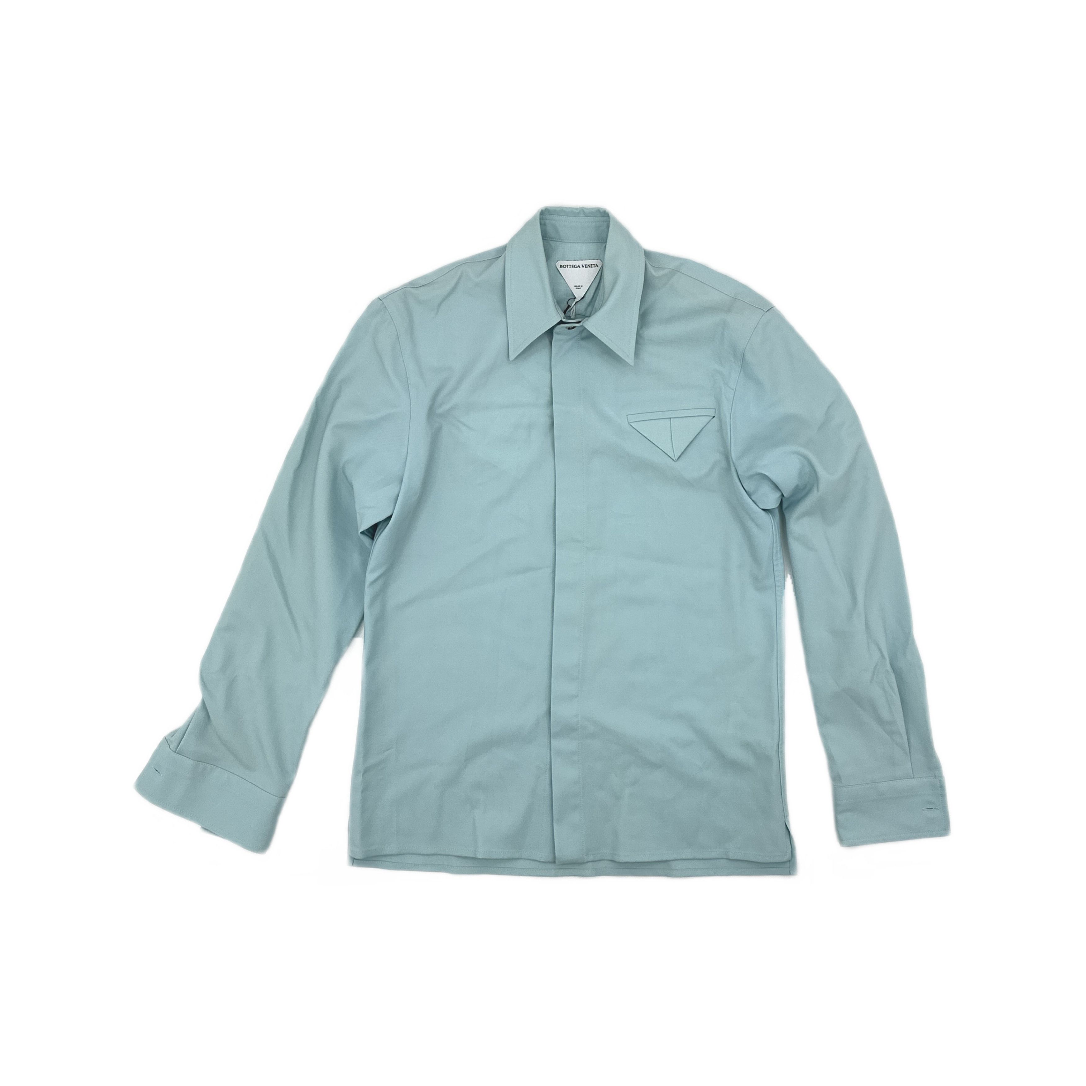 Bottega Veneta Bottega Veneta Wool Button Up Shirt Size 46 Size US S / EU 44-46 / 1 - 1 Thumbnail