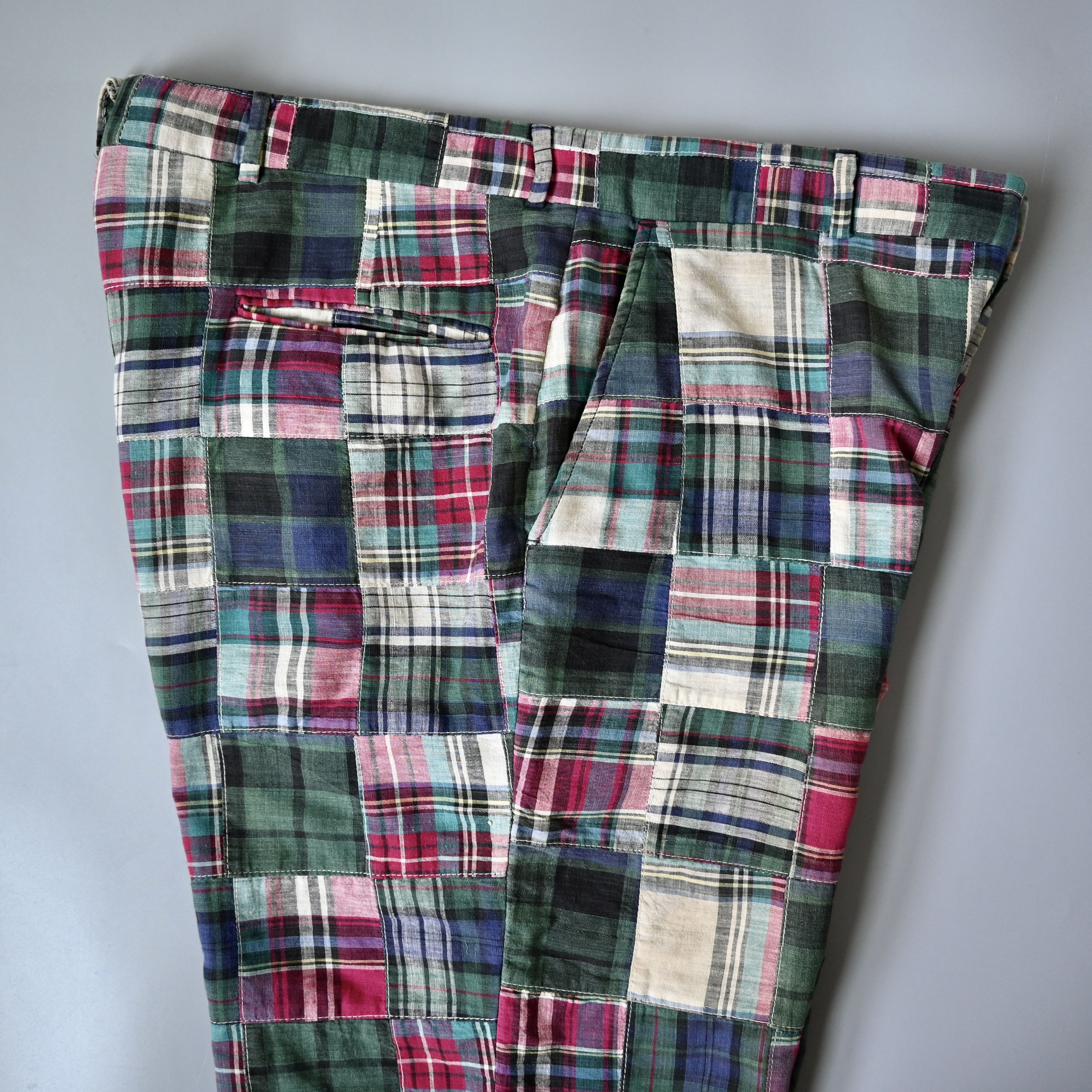Brooks Brothers 1990s Brooks Brothers authentic madras patchwork trousers Size US 35 - 6 Thumbnail