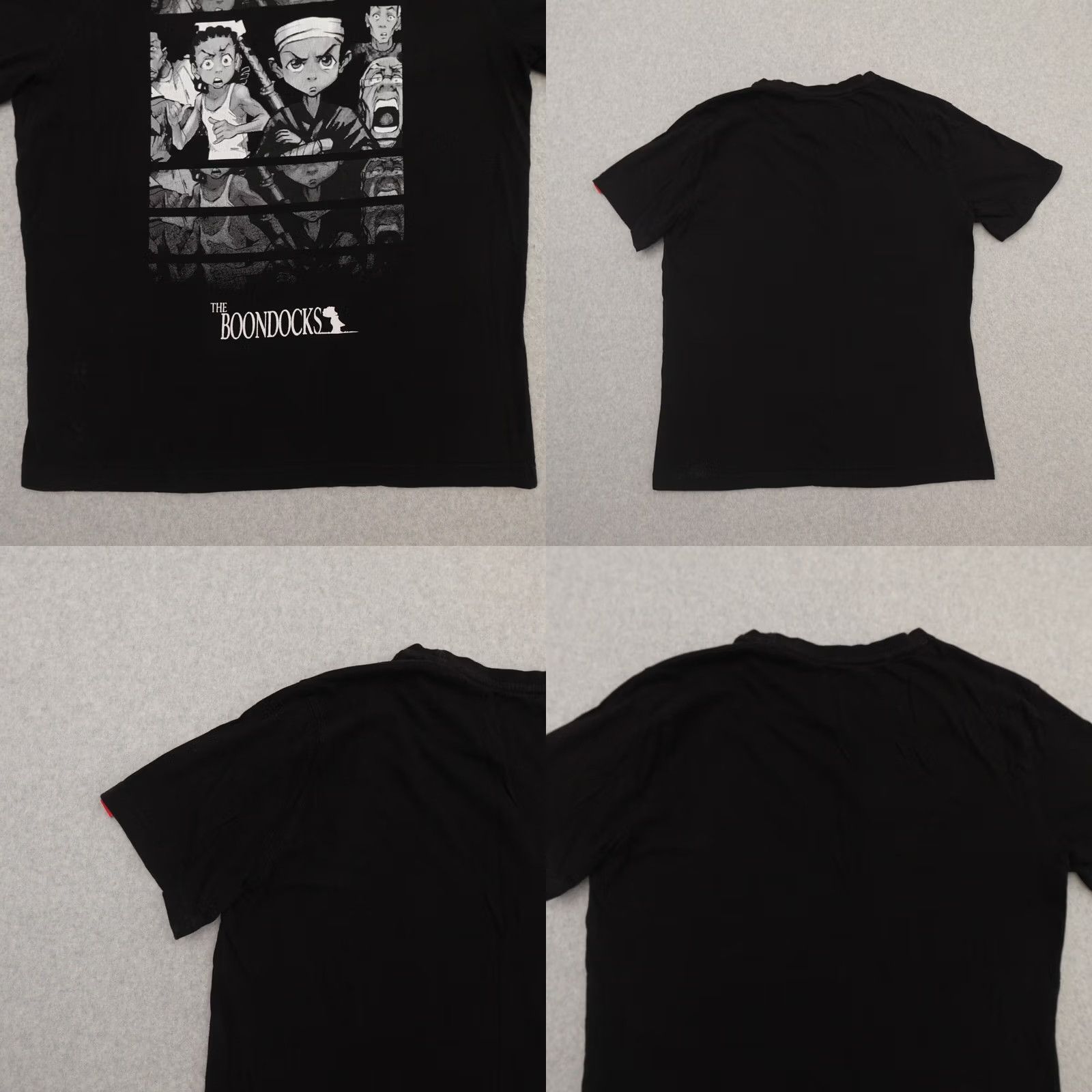 Vintage Official Boondocks TShirt Adult Medium Black (21X26) Riley Huey Robert Graphic Size US M / EU 48-50 / 2 - 8 Thumbnail