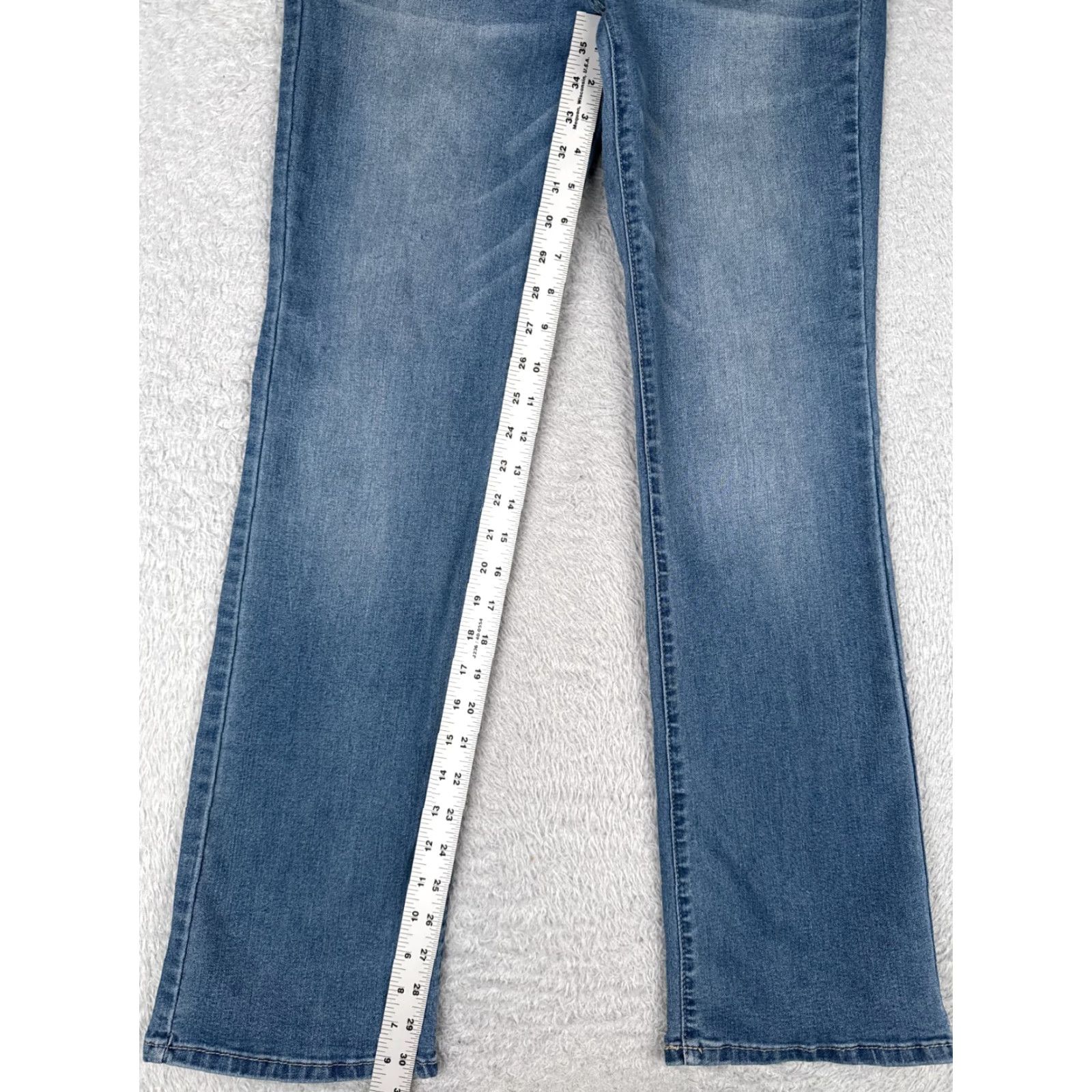 Vintage D. Jeans Women's Bootcut Jeans 10 Blue Denim Mid Rise Stretch Pockets American Classic Size 32" / US 10 / IT 46 - 7 Thumbnail