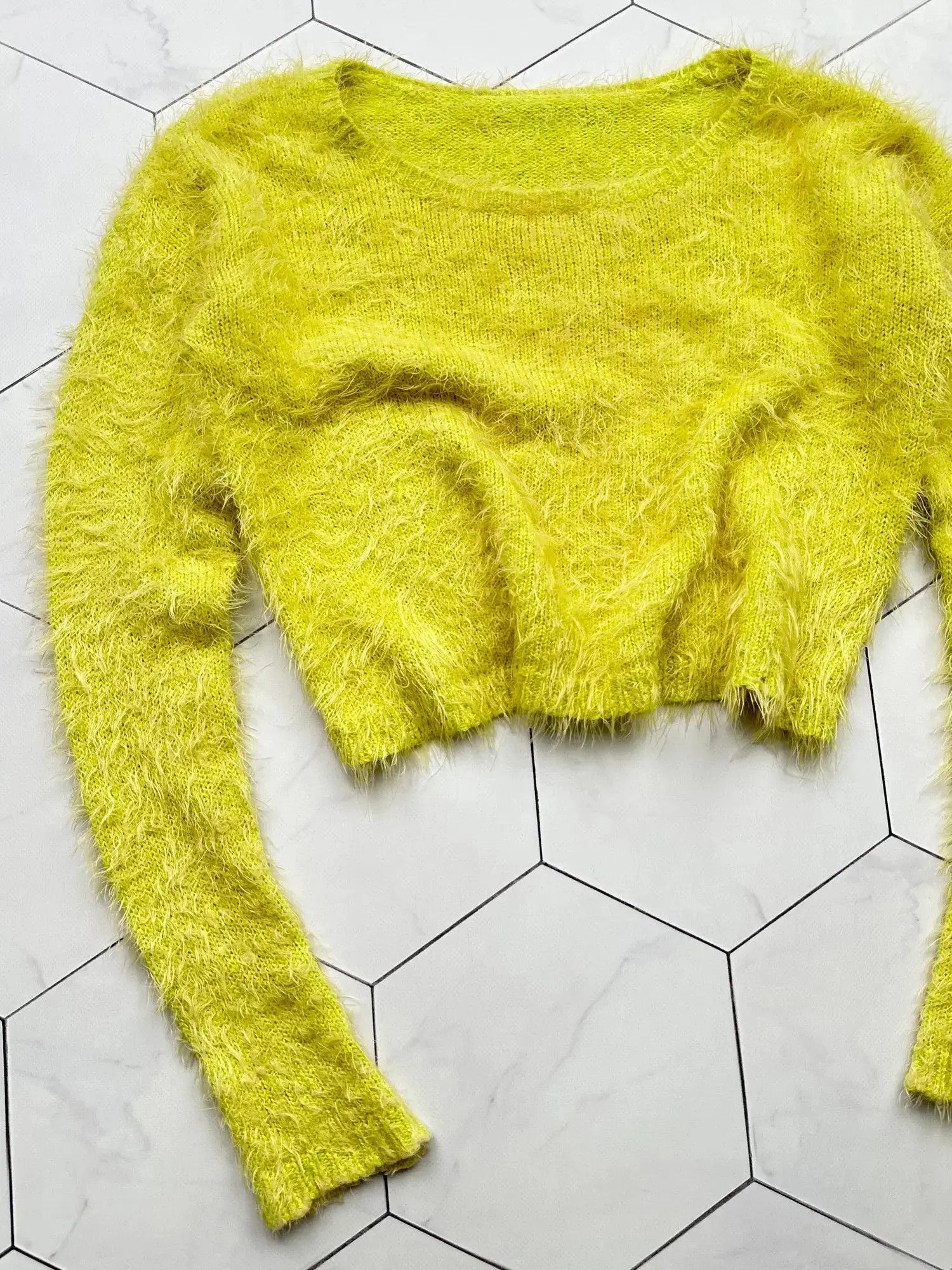 Vintage Vintage Cropped Mohair Sweater (B439)E2 Size M / US 6-8 / IT 42-44 - 2 Thumbnail