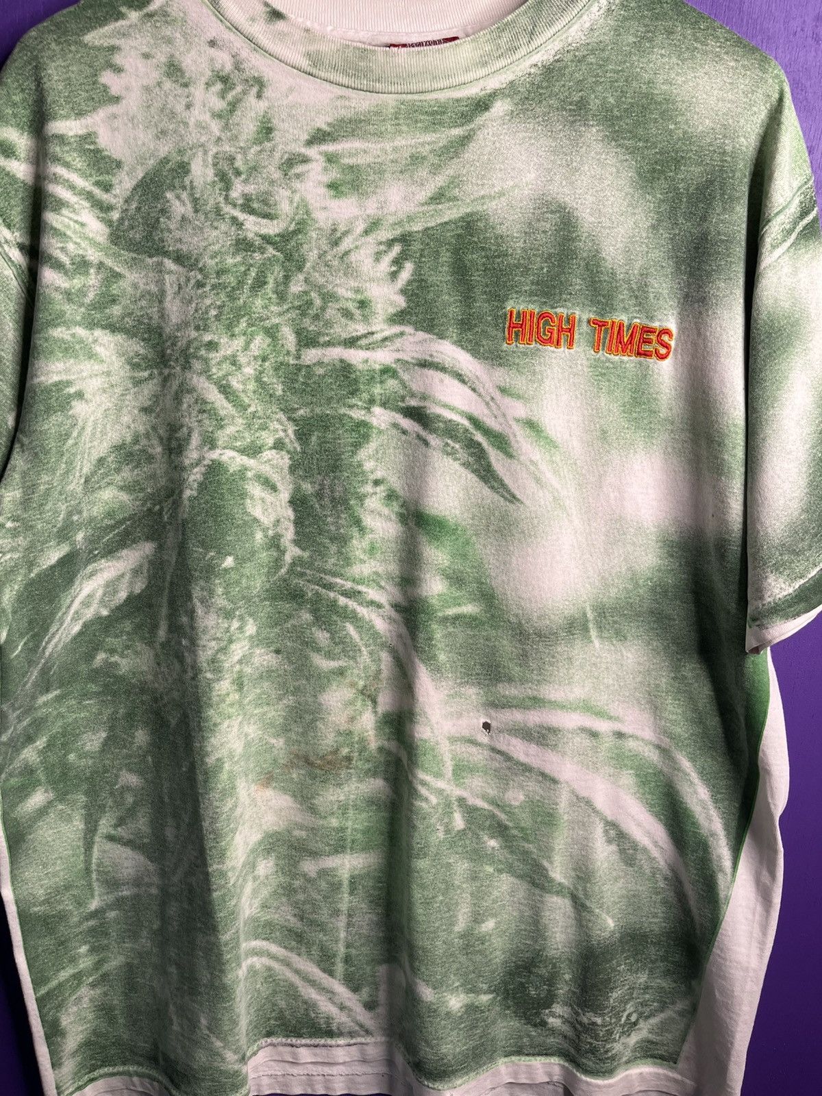 Vintage Vintage 90s High times magazine weed AOP t-shirt Size US XL / EU 56 / 4 - 3 Thumbnail